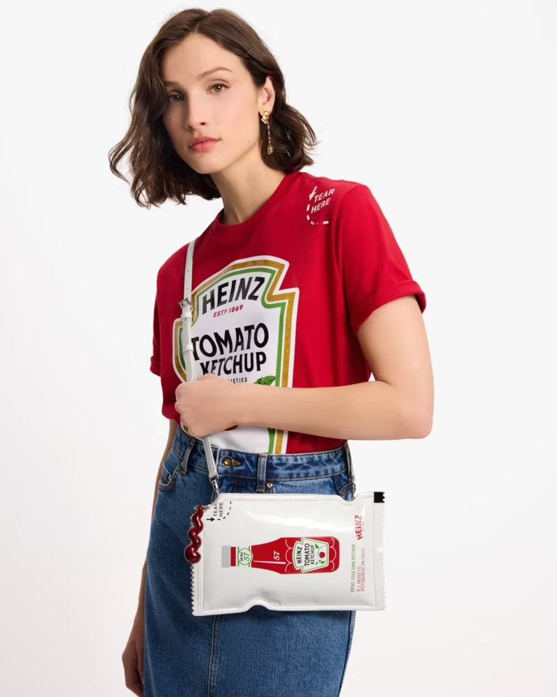 Heinz X Kate Spade Ketchup Packet Crossbody Purse
