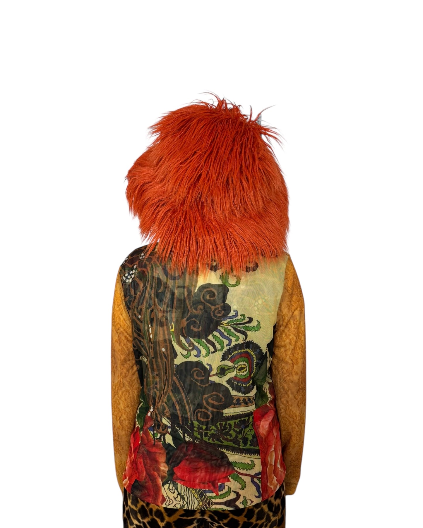 Desigual Printed Sheer Blazer