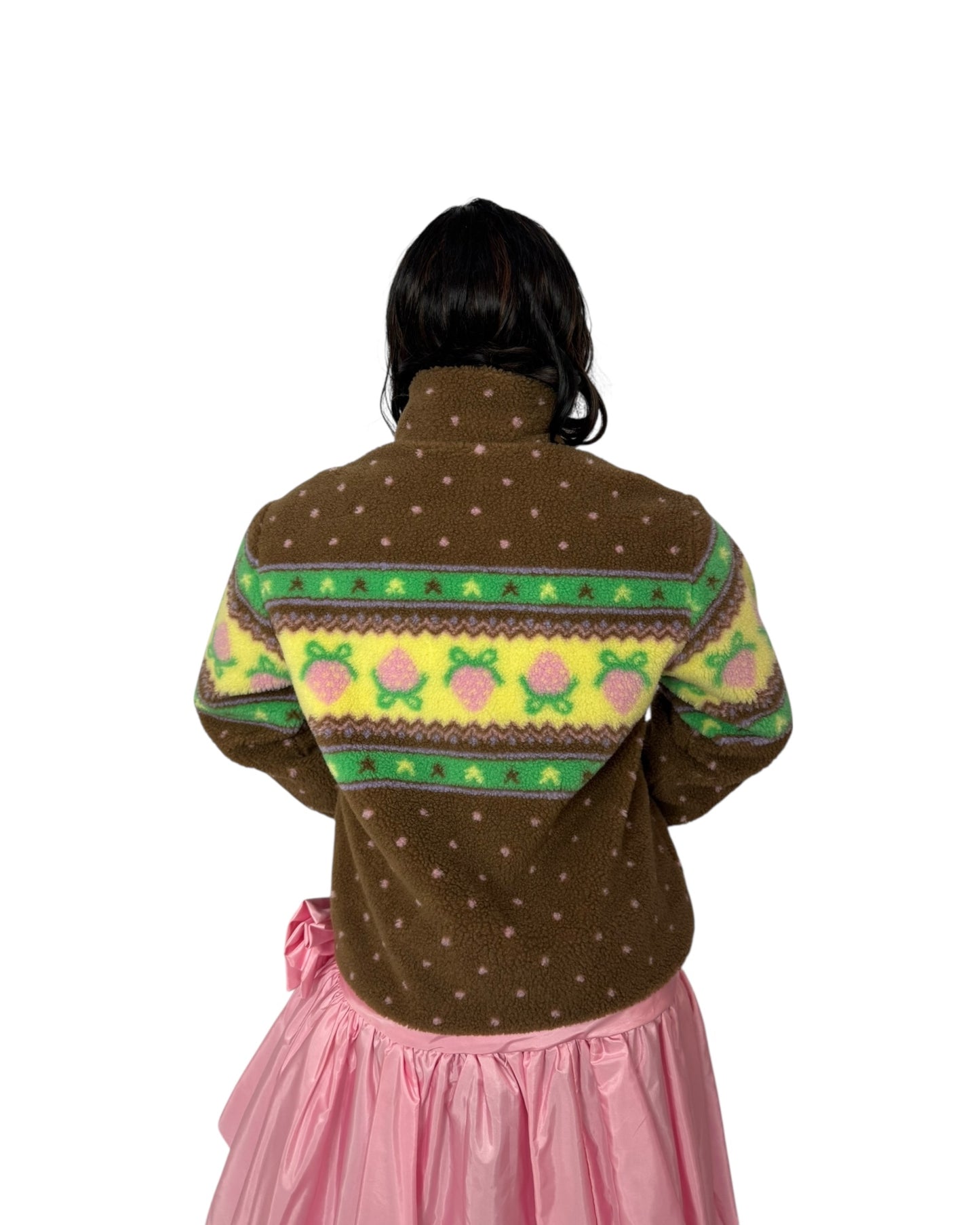 Strawberry Western Zip Fleece