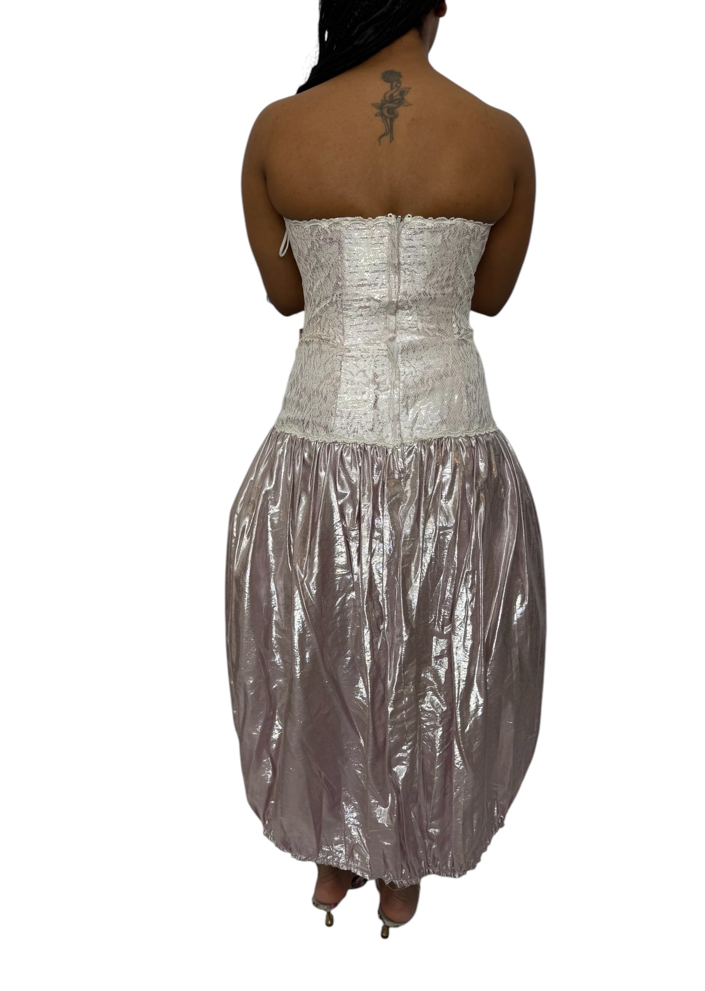 1980's Scott McClintock Strapless Prom Dress