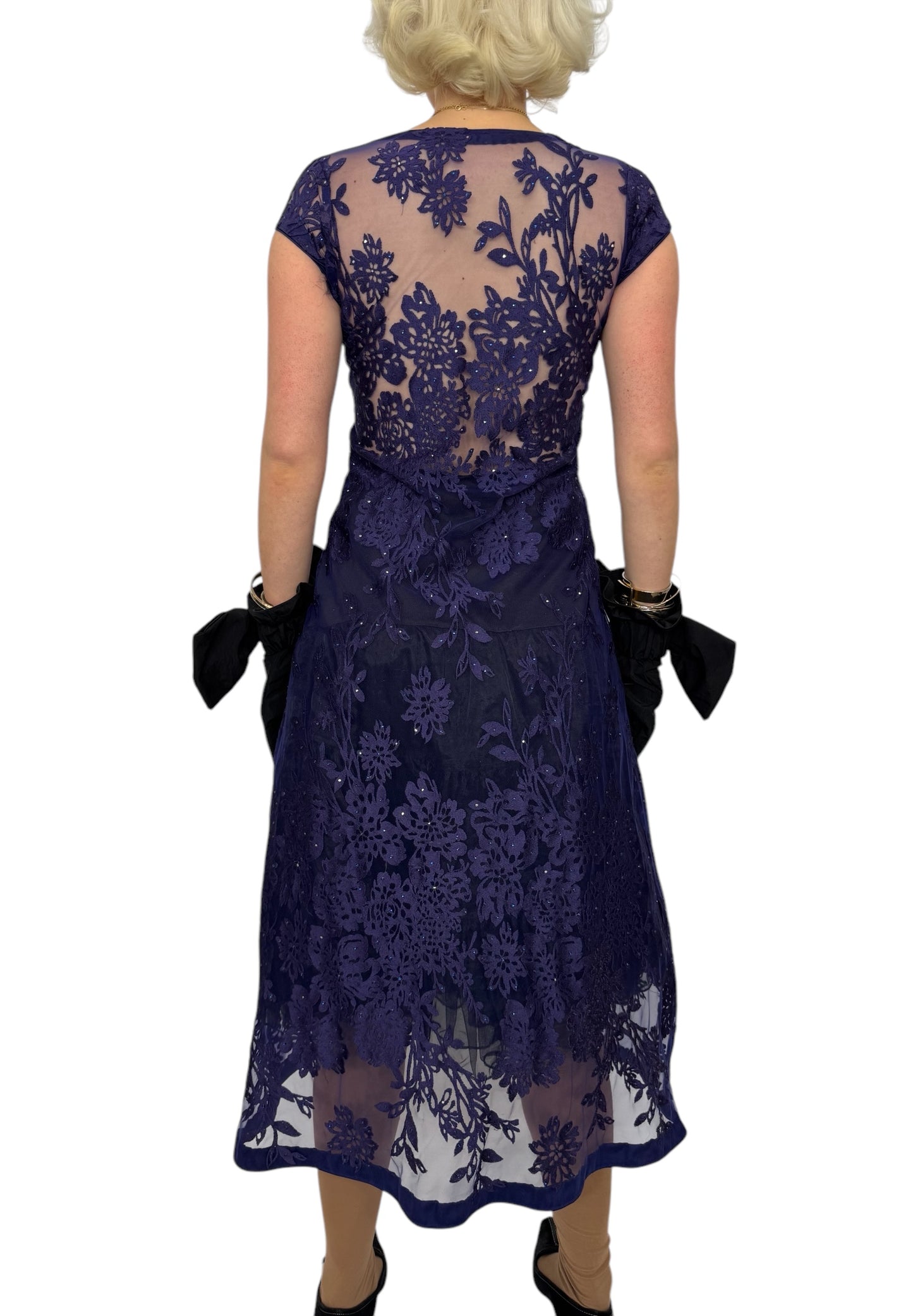 Vintage Beaded Lace Dress