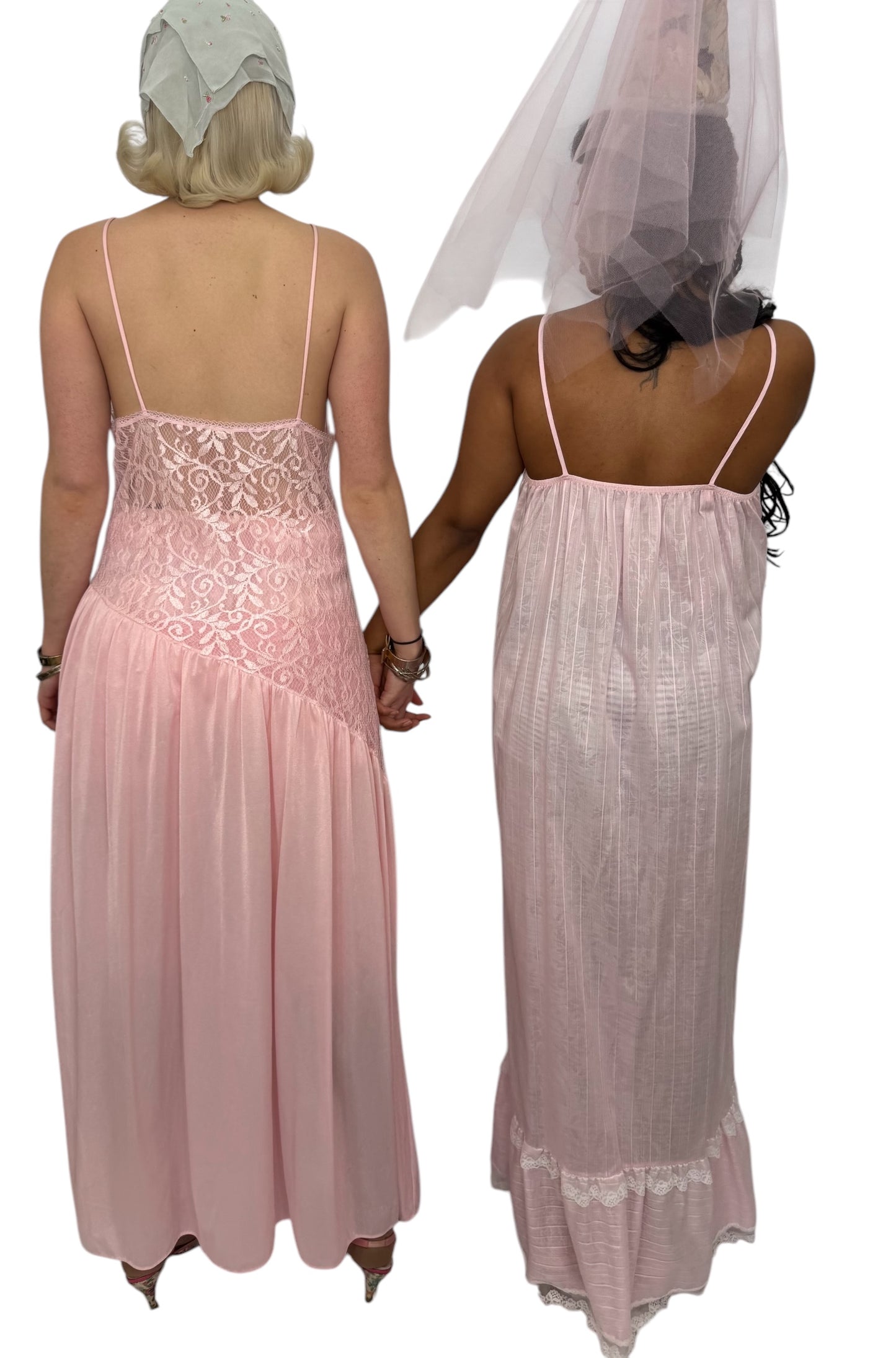 Vintage Slip with Lace Trim (right)
