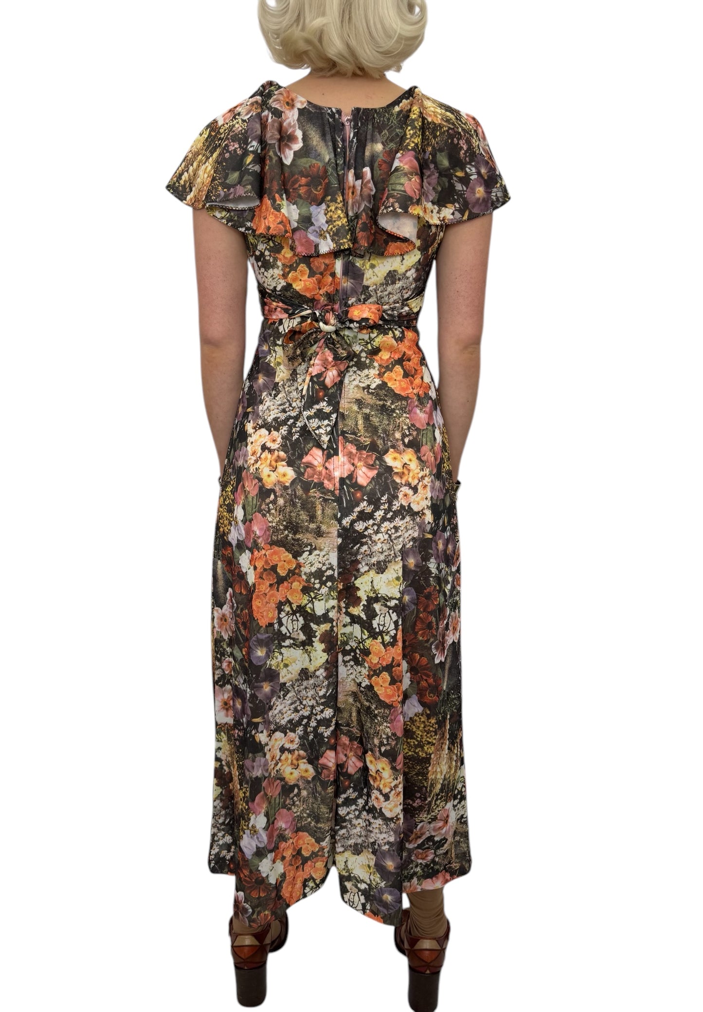 1970's Garden/Floral Printed dress