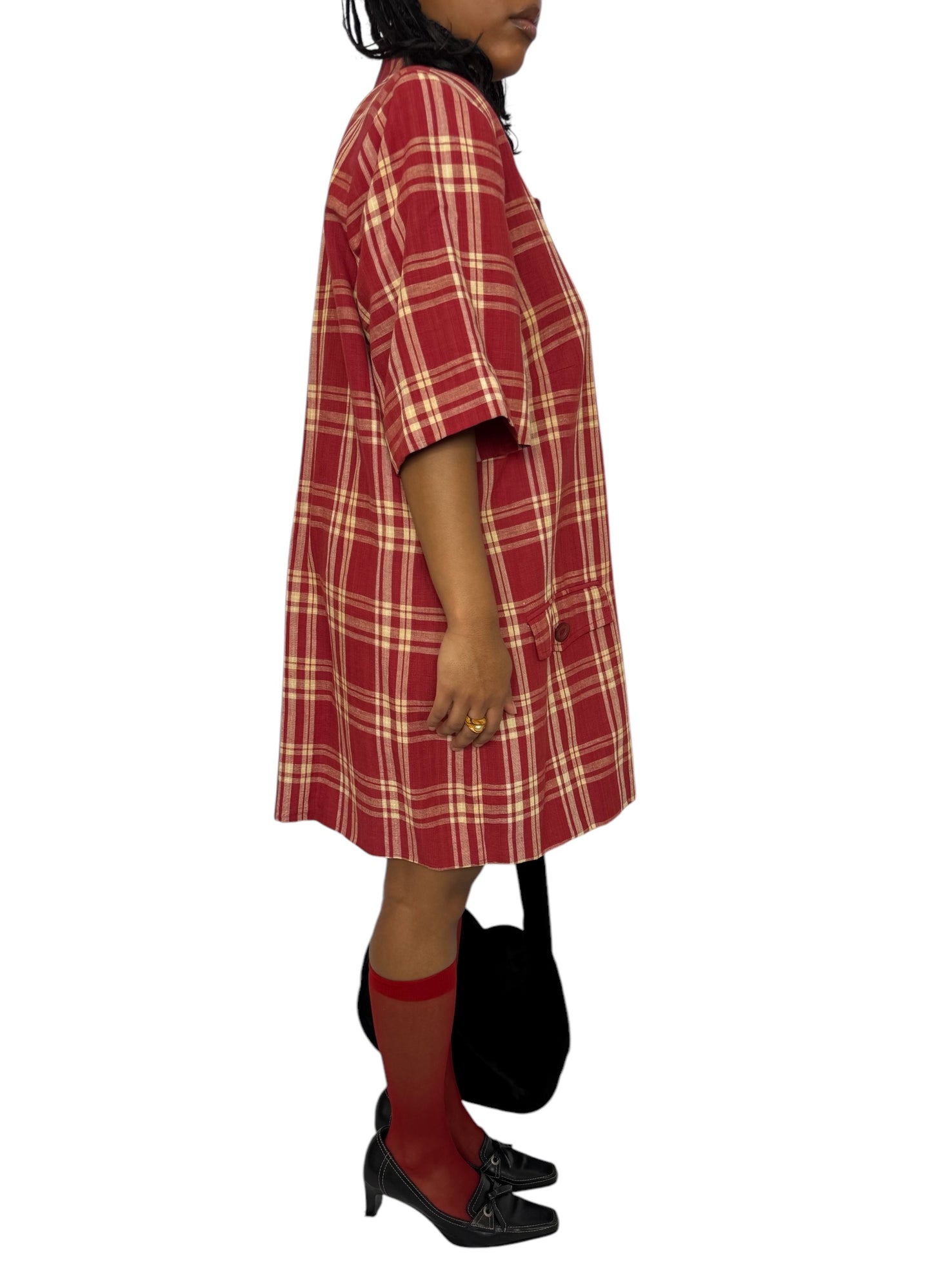 1980's Plaid Blazer Dress