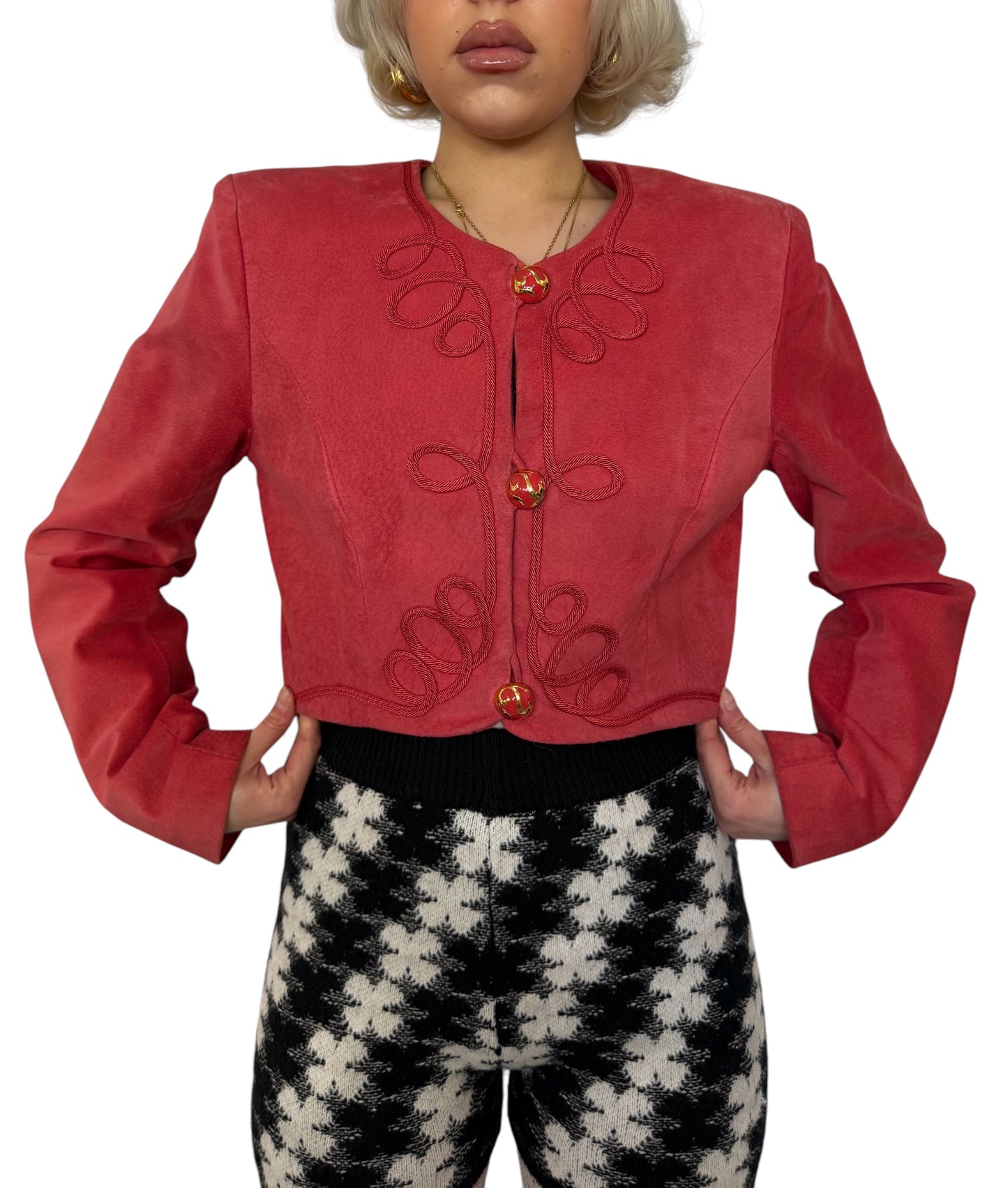 1980's Cropped Danier Leather Jacket