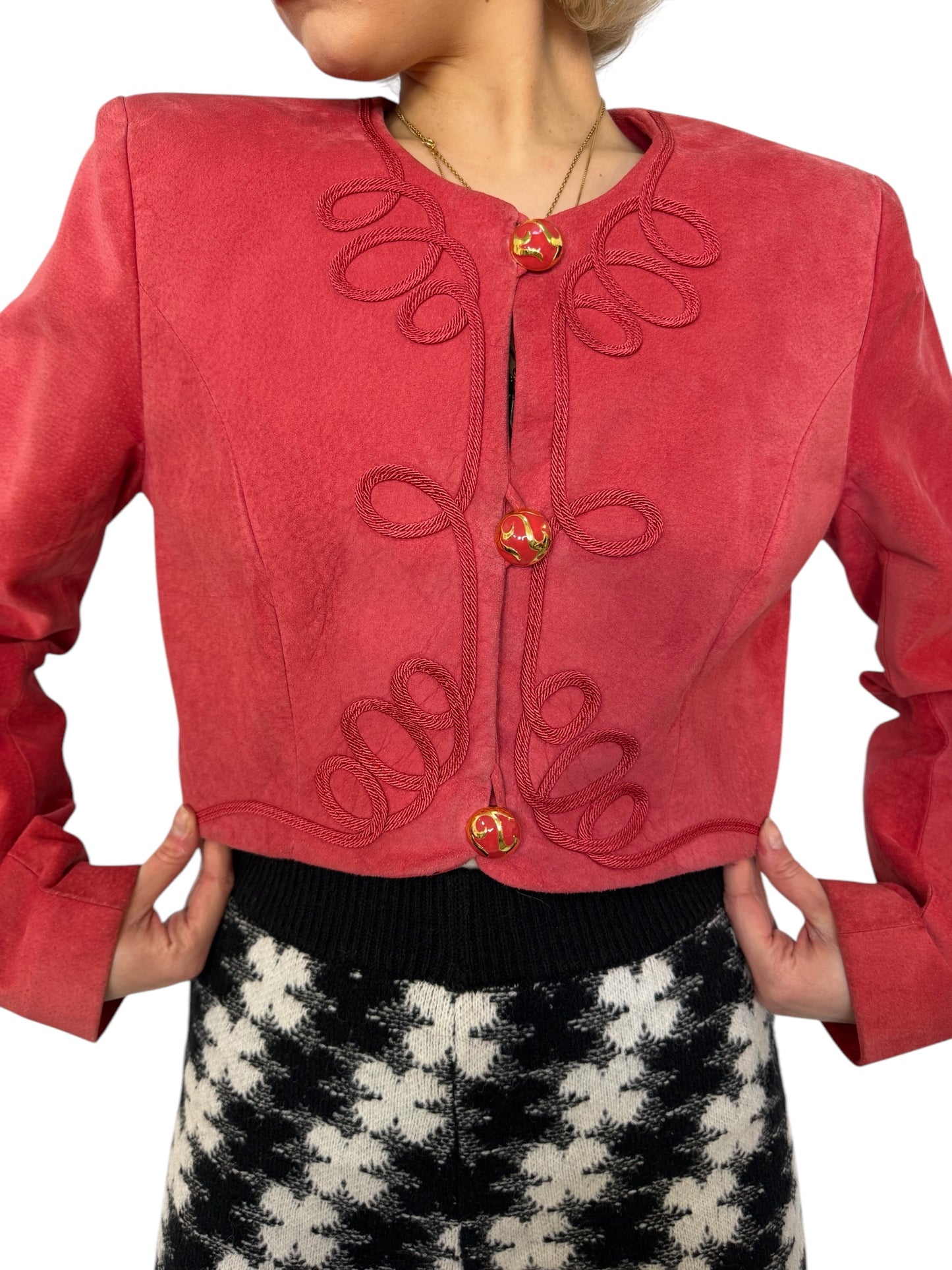 1980's Cropped Danier Leather Jacket