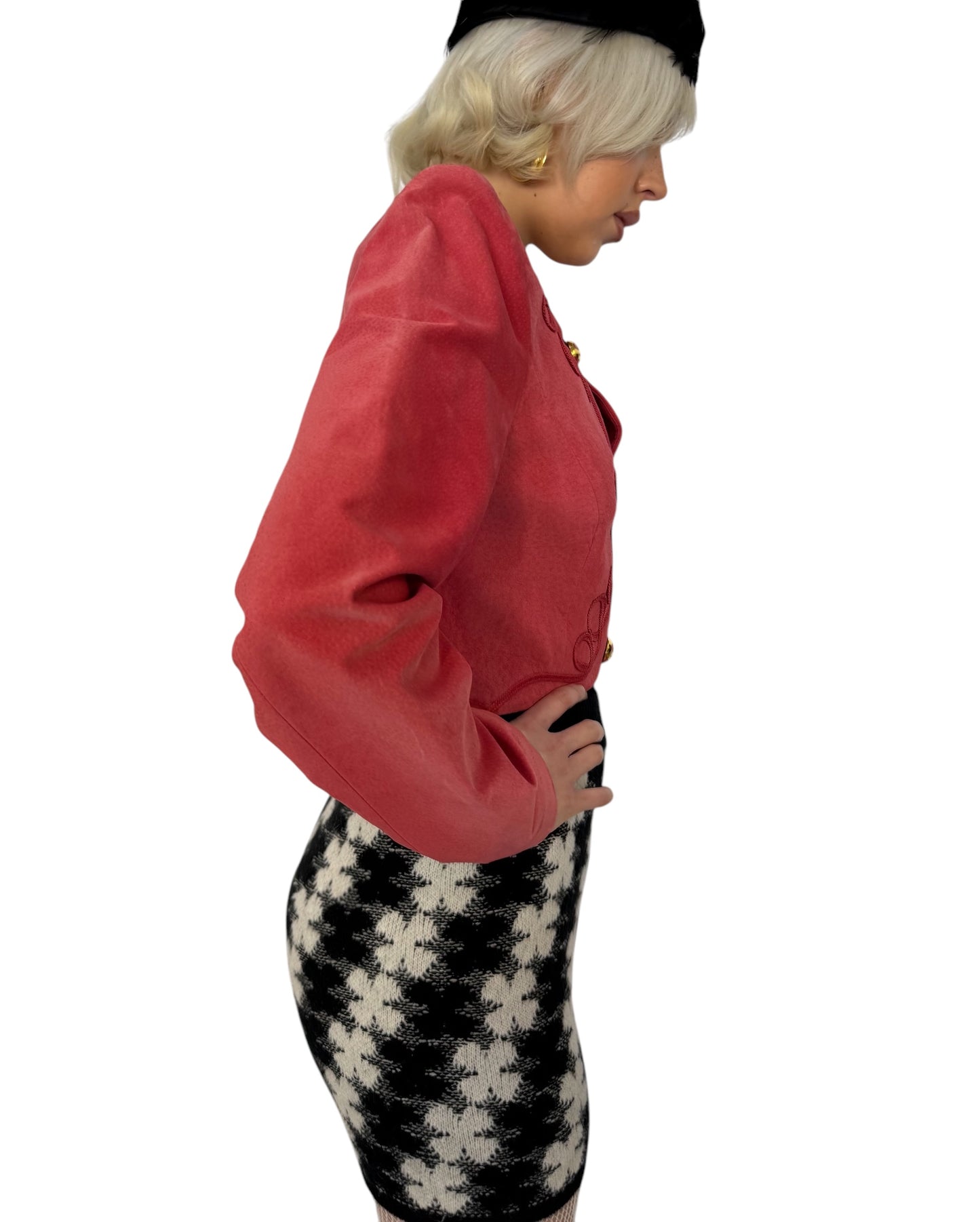 1980's Cropped Danier Leather Jacket