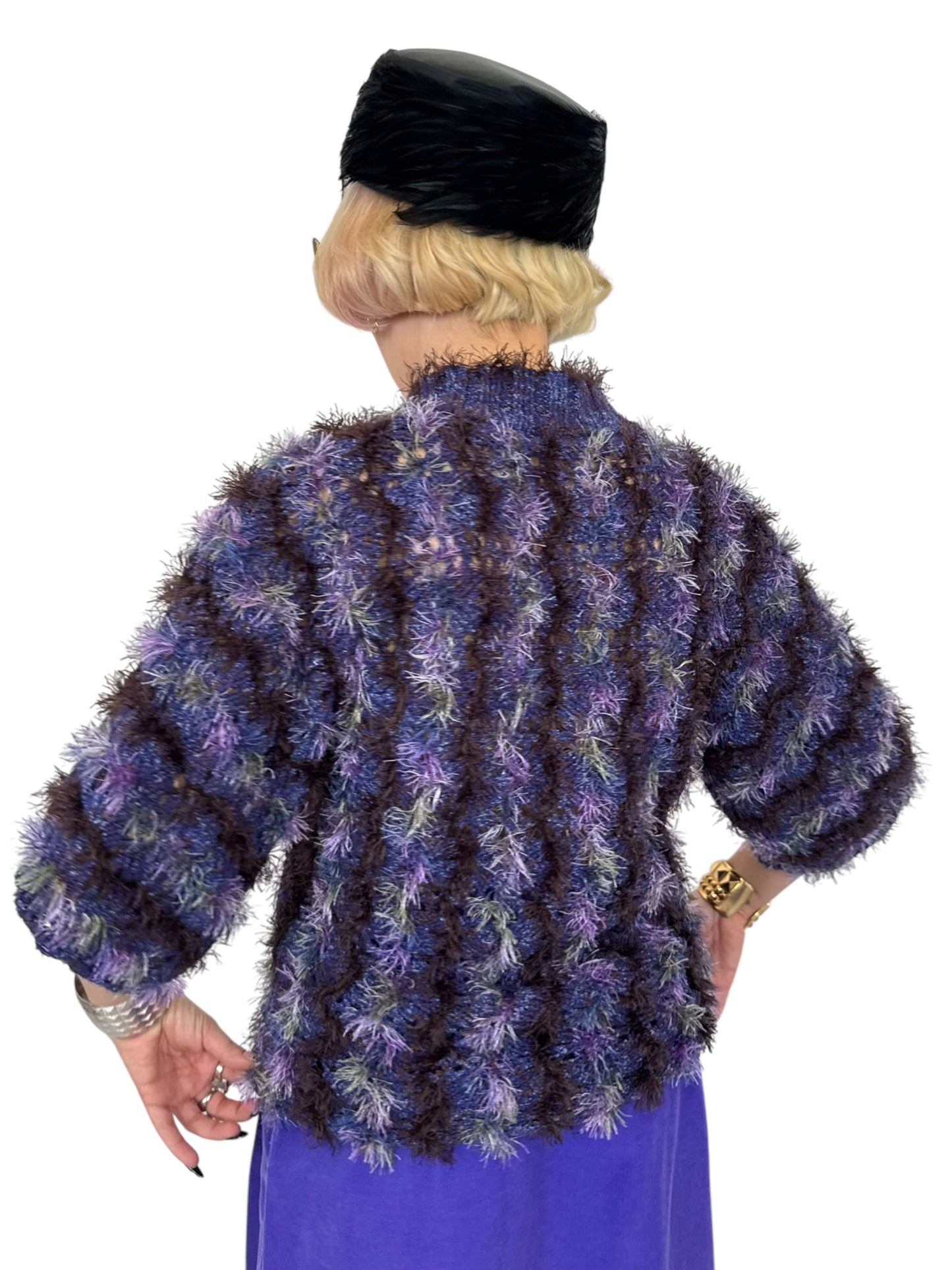 Y2K Purple Cardigan