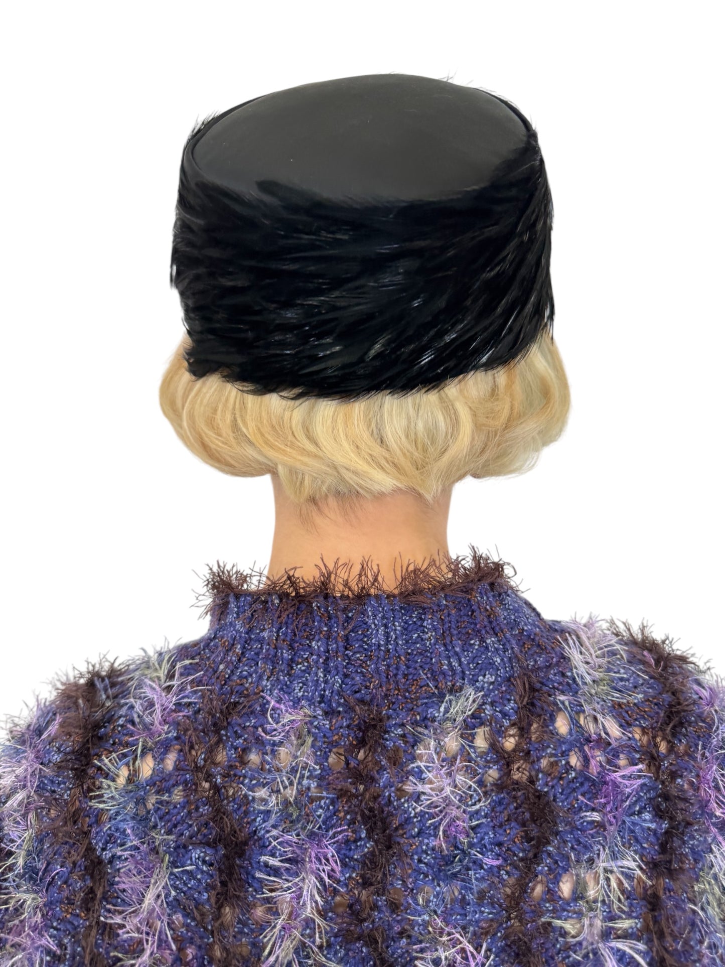 1950's Satin Feather Hat