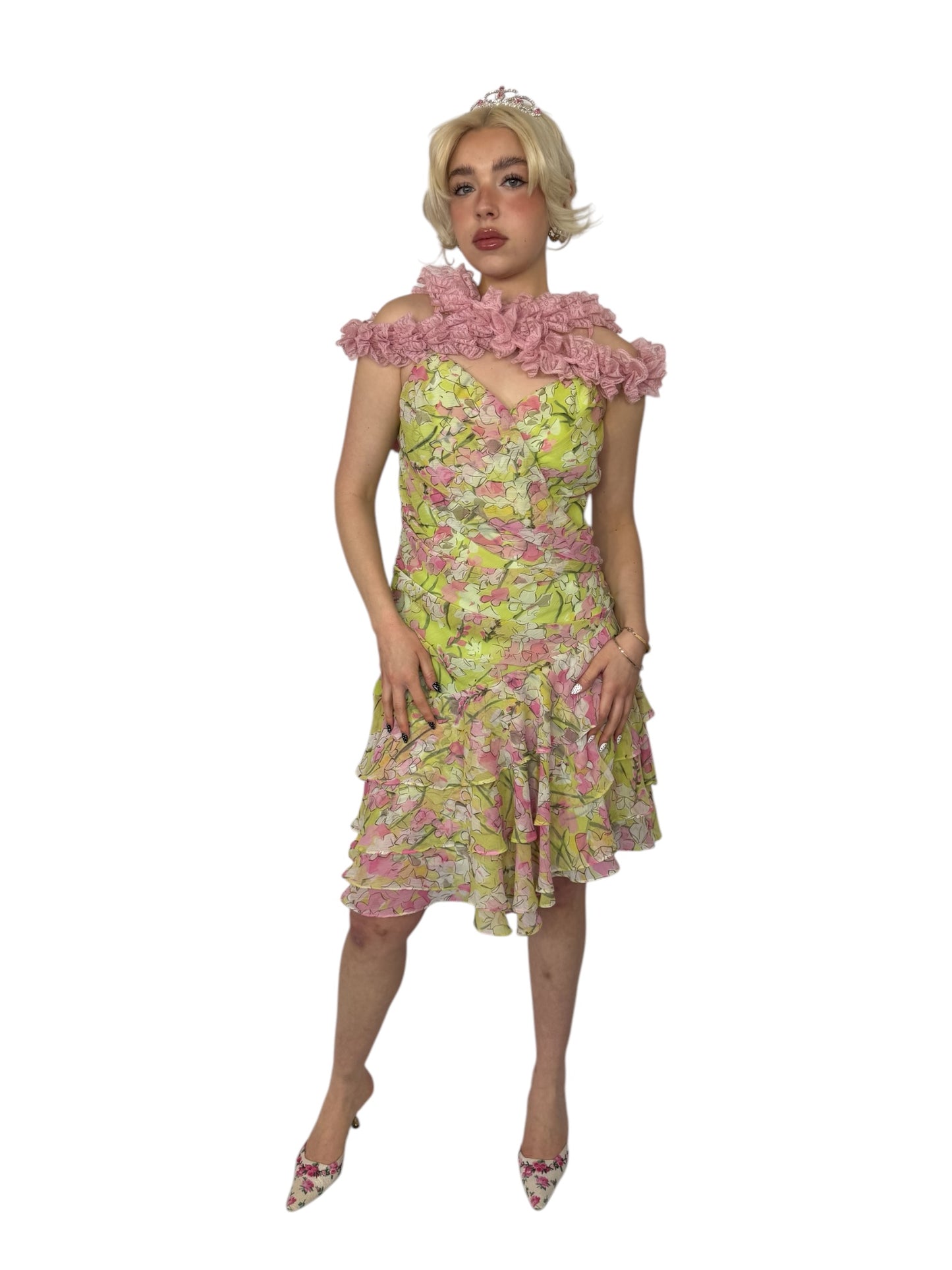 90's Ruffle Dress