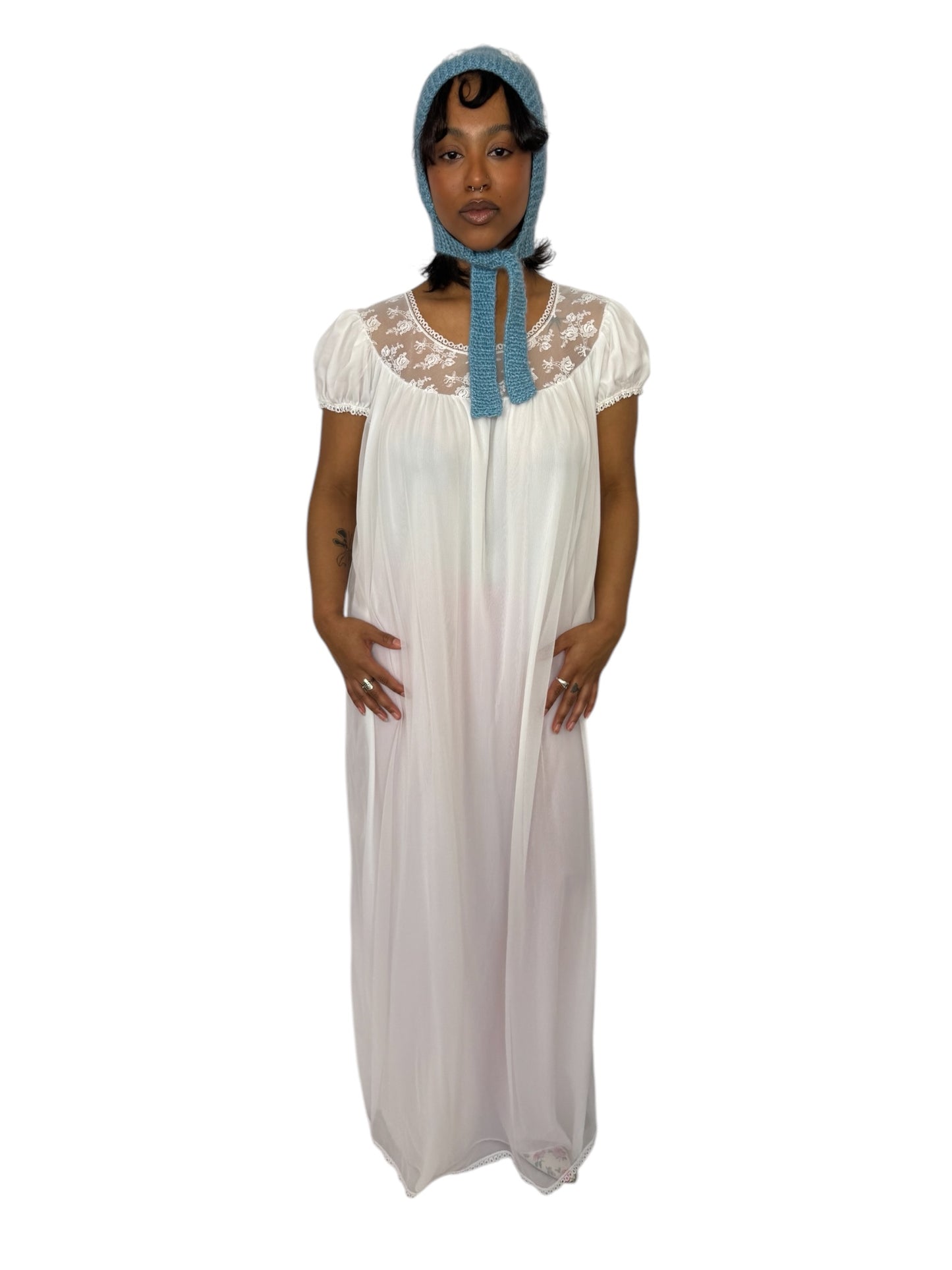 White Lace Slip Dress