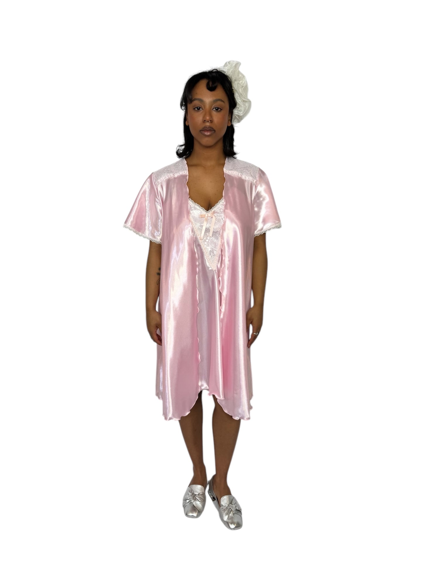 Vintage Mini Slip Dress Set
