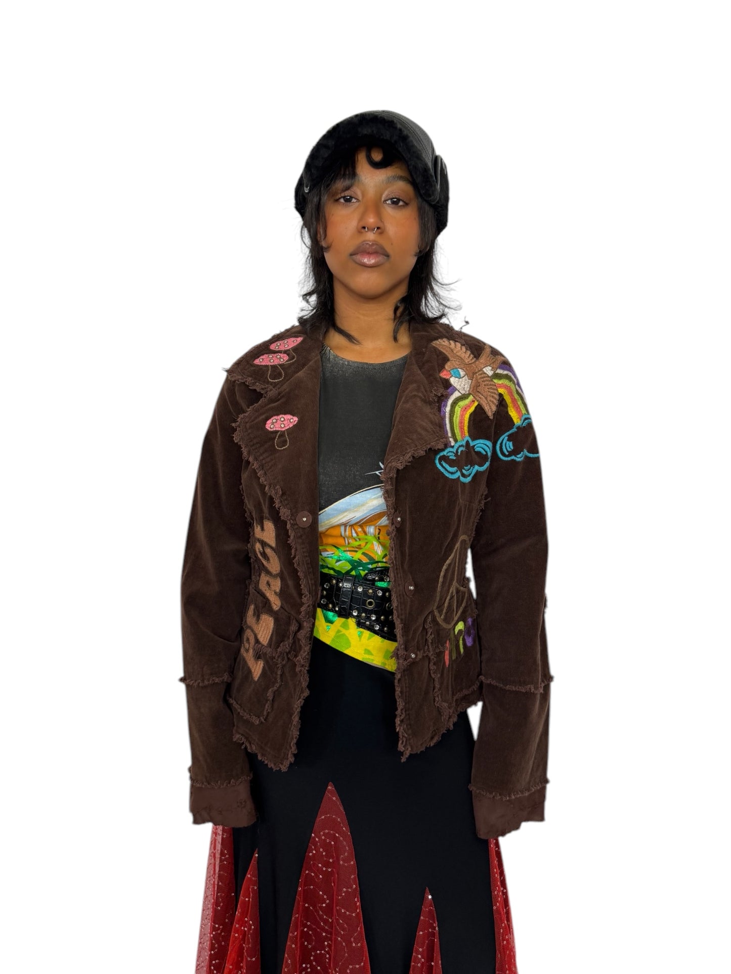 70's Style Embroidered Blazer