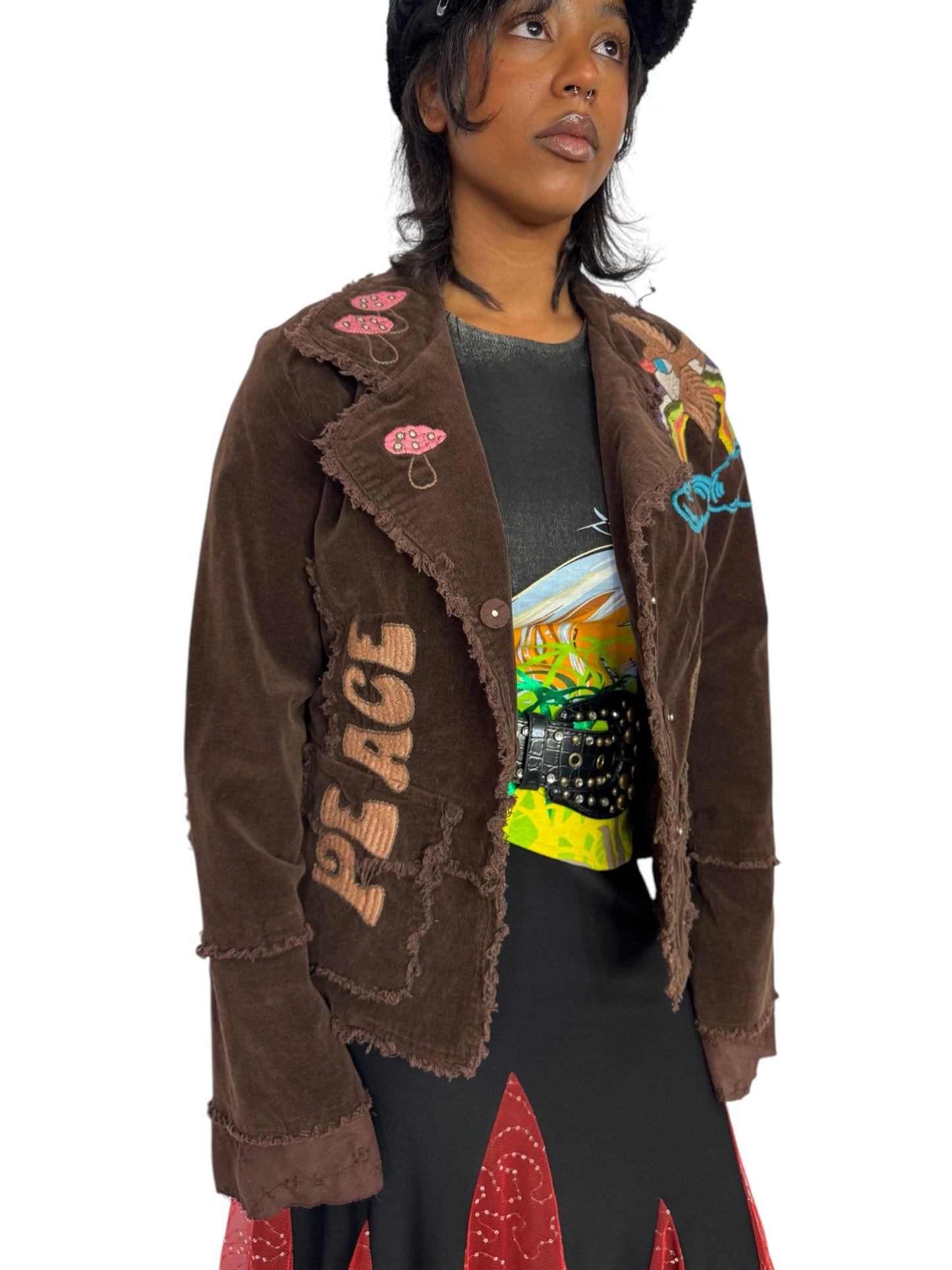 70's Style Embroidered Blazer
