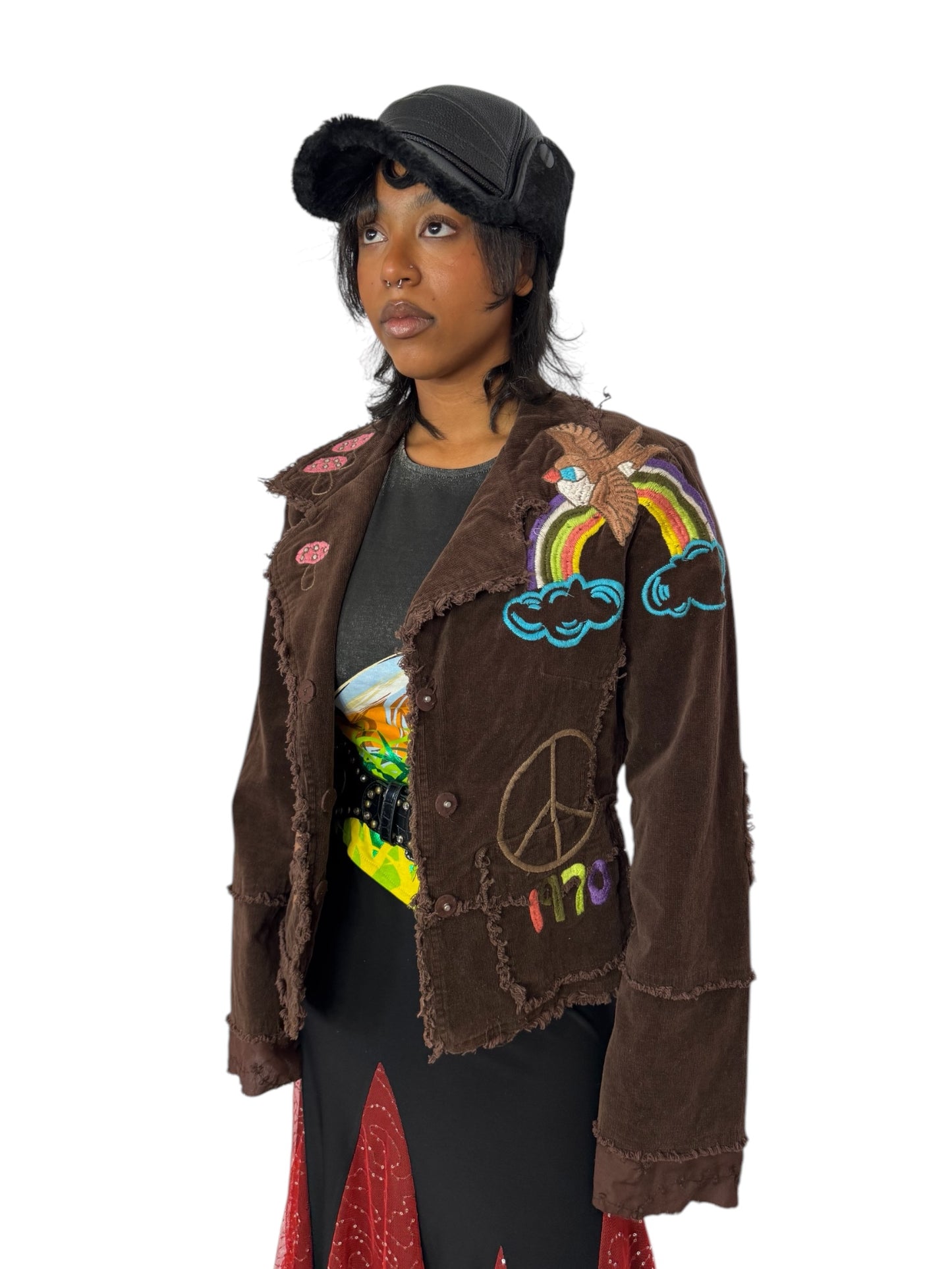 70's Style Embroidered Blazer