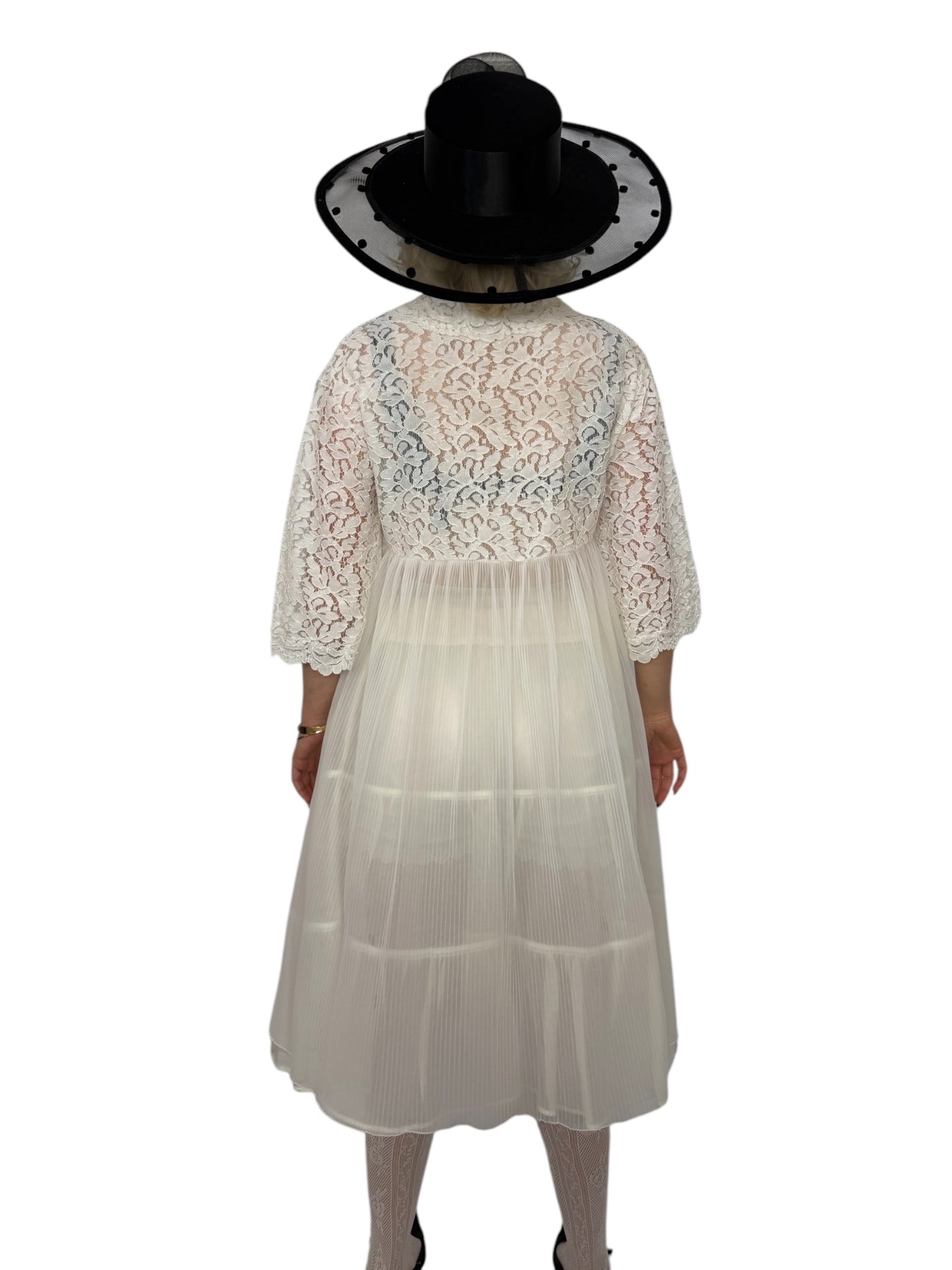 Lace Button Down Dress
