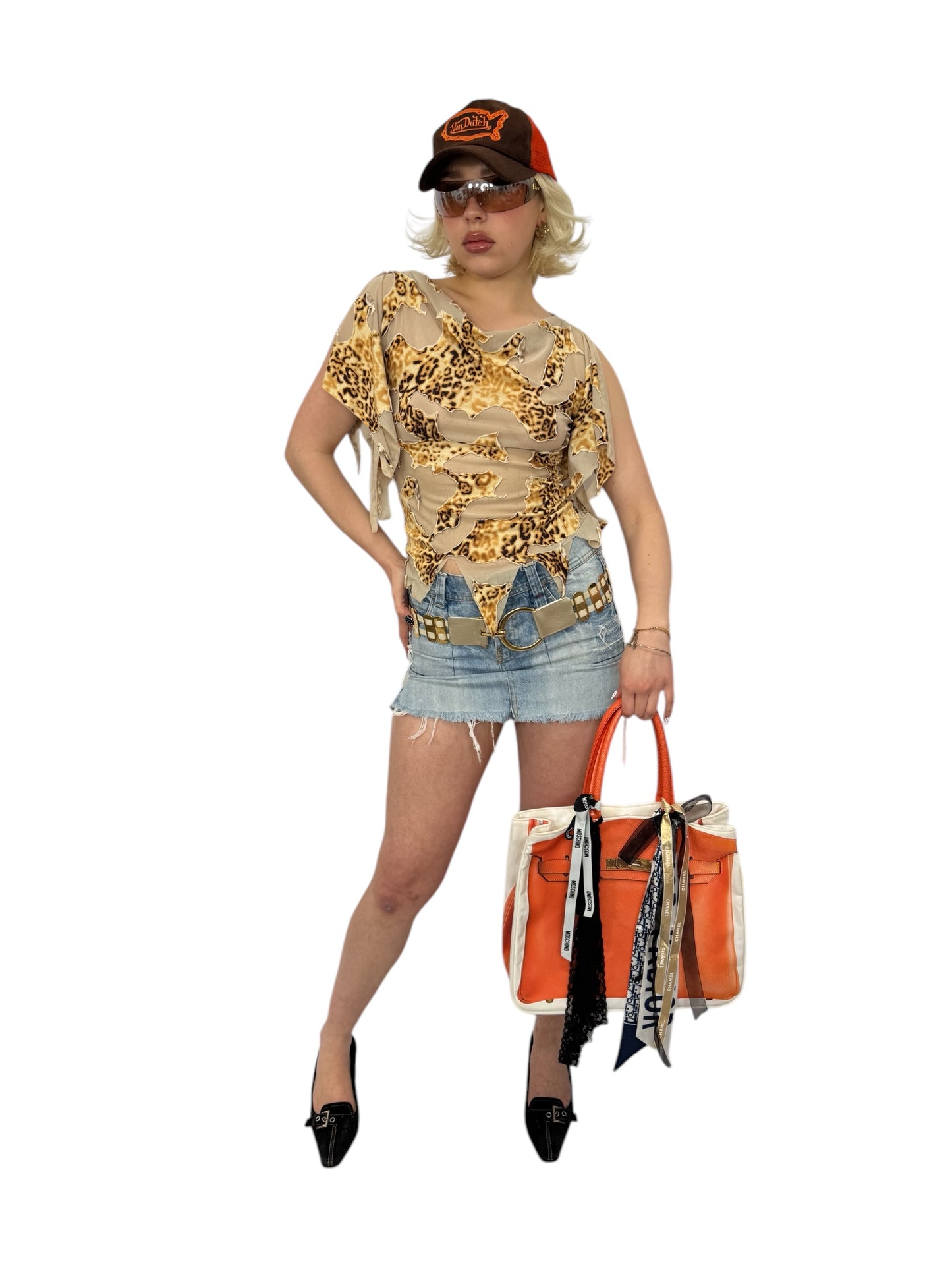 90's Animal Print Top