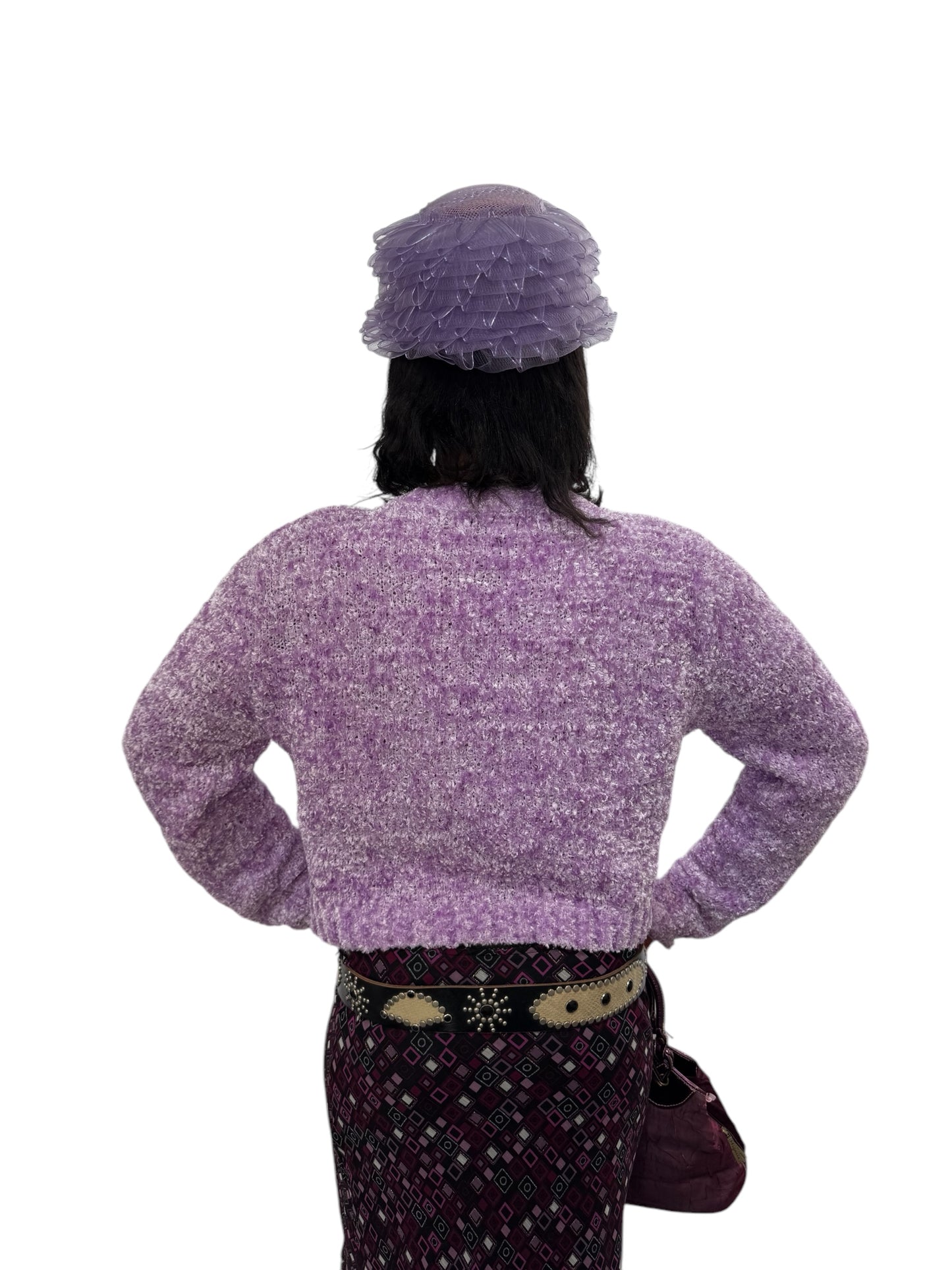 Purple Y2K Cardigan
