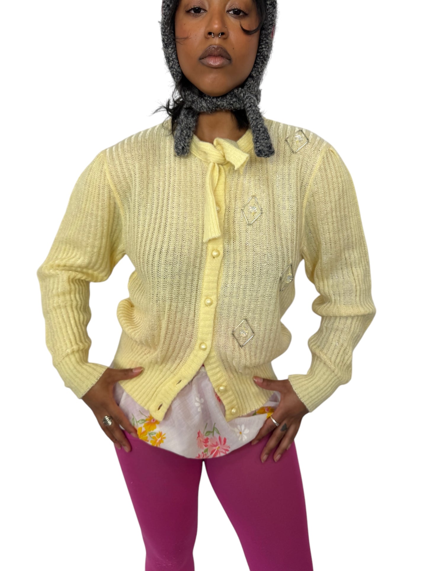 80's Beaded Cardigan