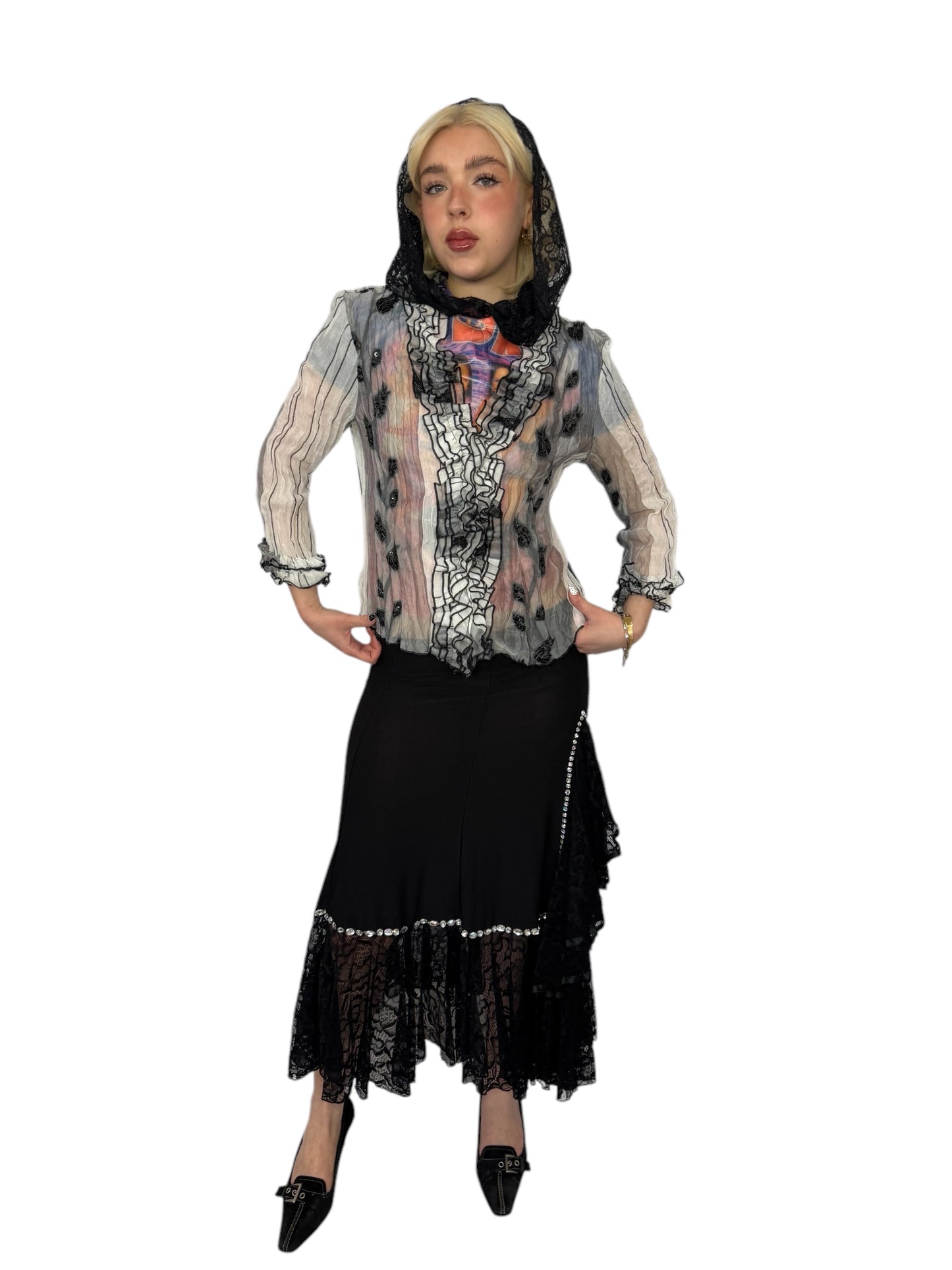 90's Crinkle Blouse
