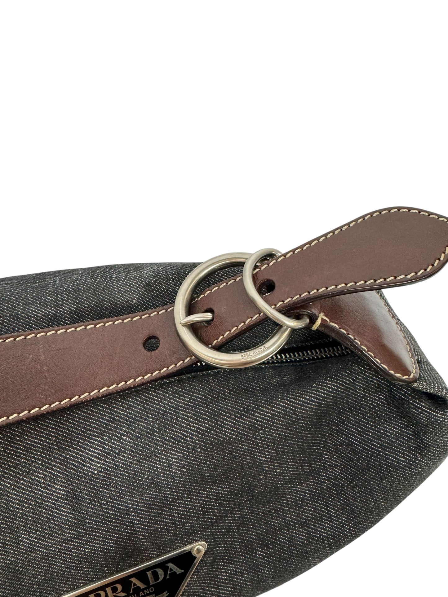 Denim Prada Hobo Bag