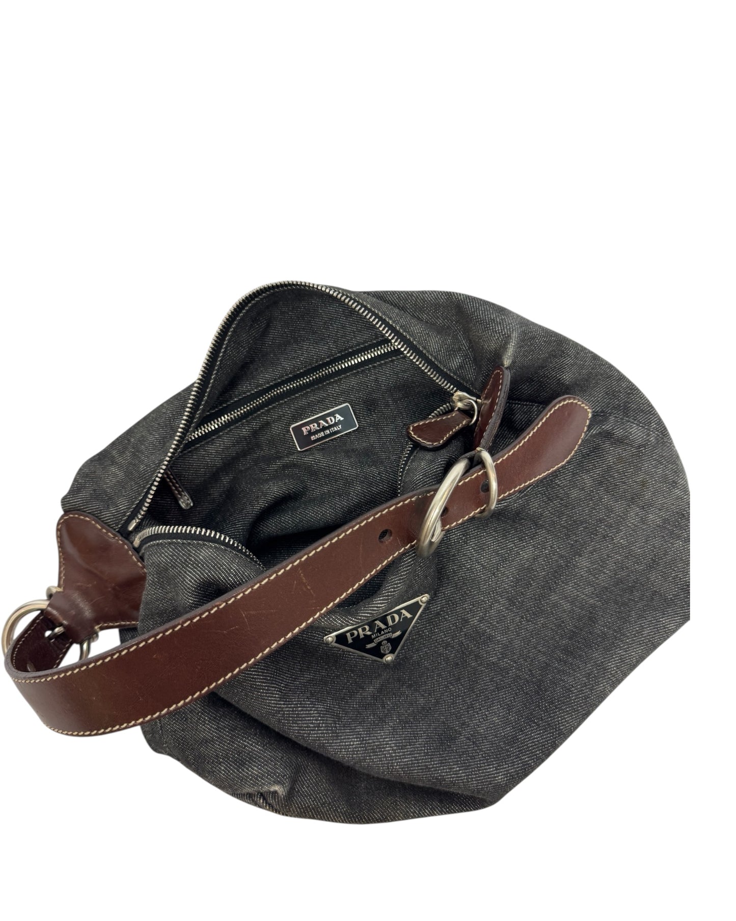 Denim Prada Hobo Bag