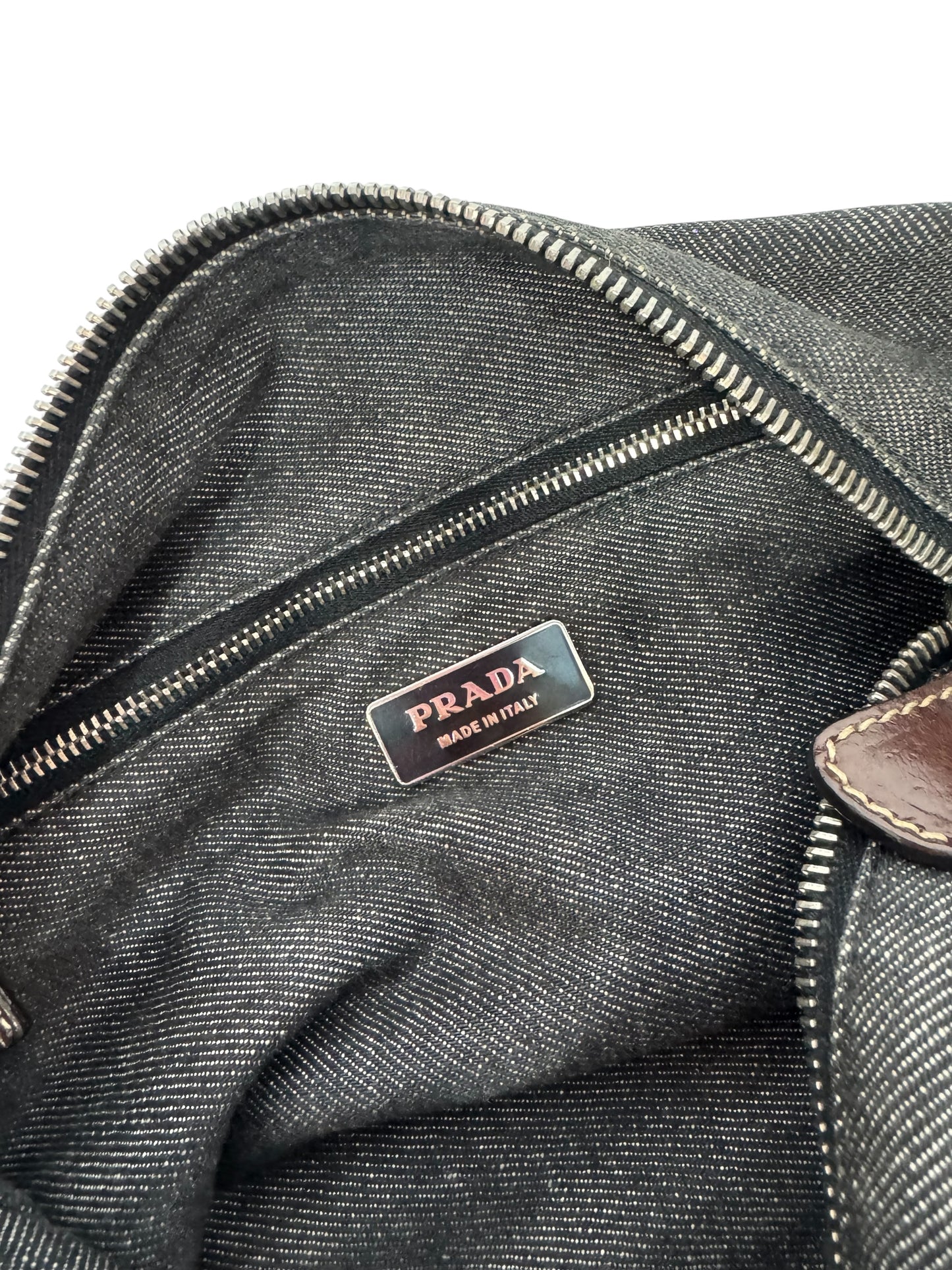 Denim Prada Hobo Bag