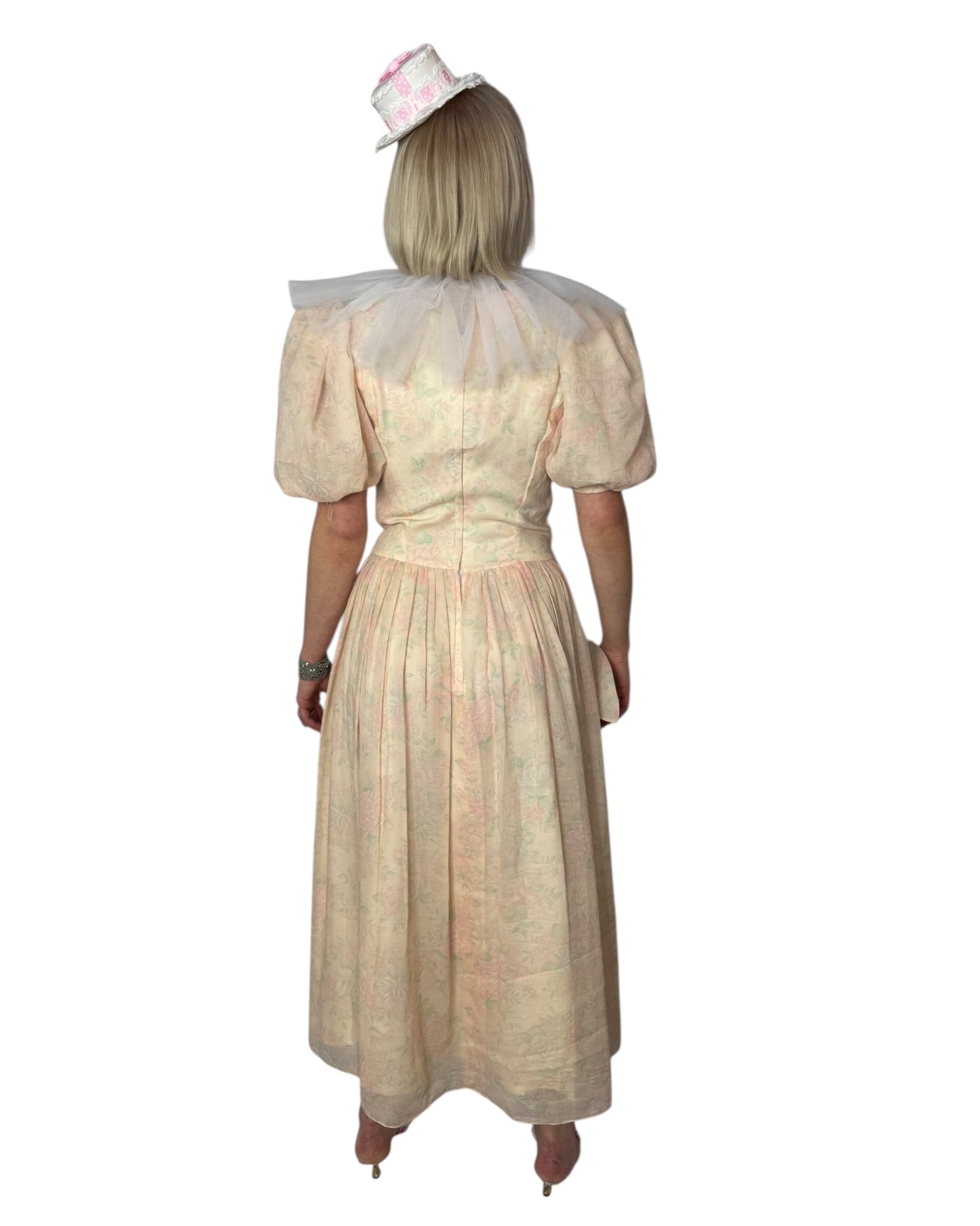 80s Puff Sleeve Gown