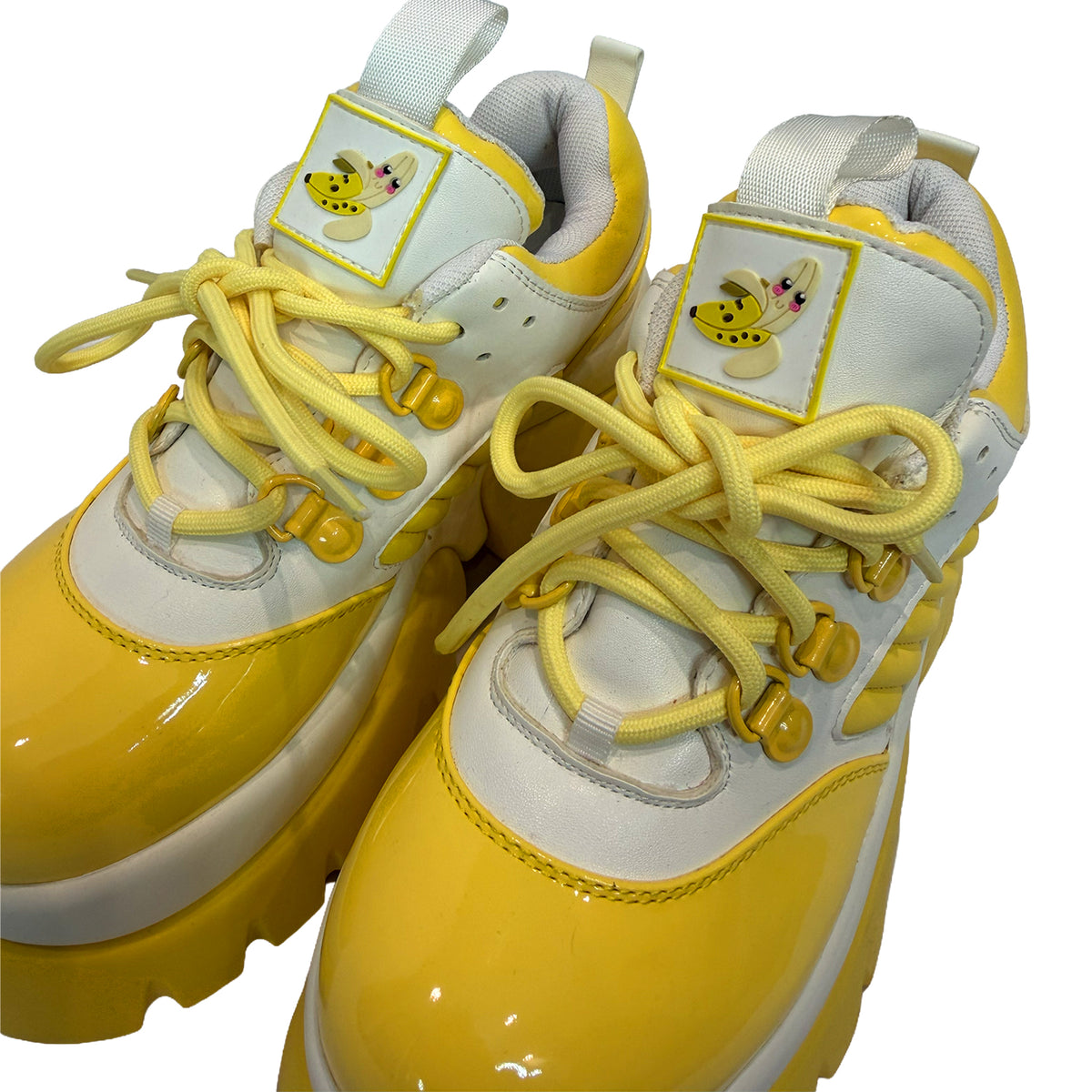 Koi Footwear Yellow Platform Sneakers