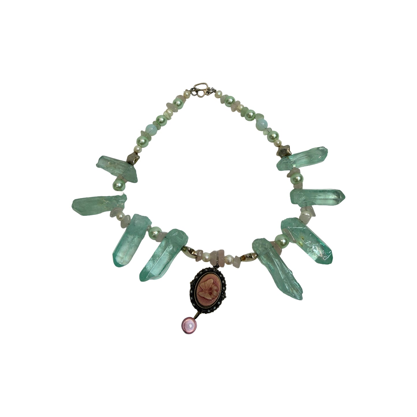 Frosted Glass Necklace