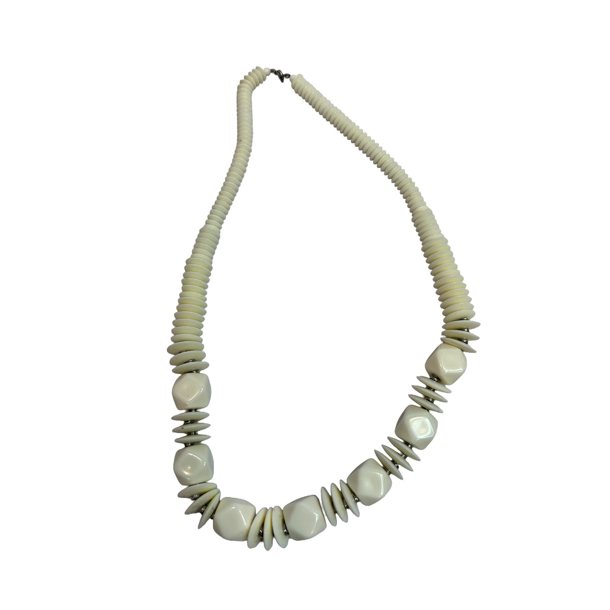 80s White Necklace