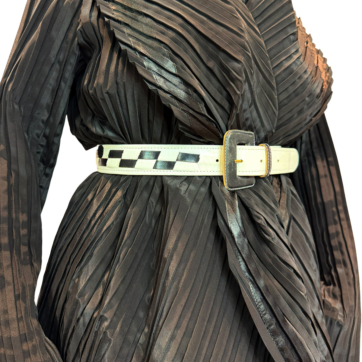 Black & White Checkered Belt