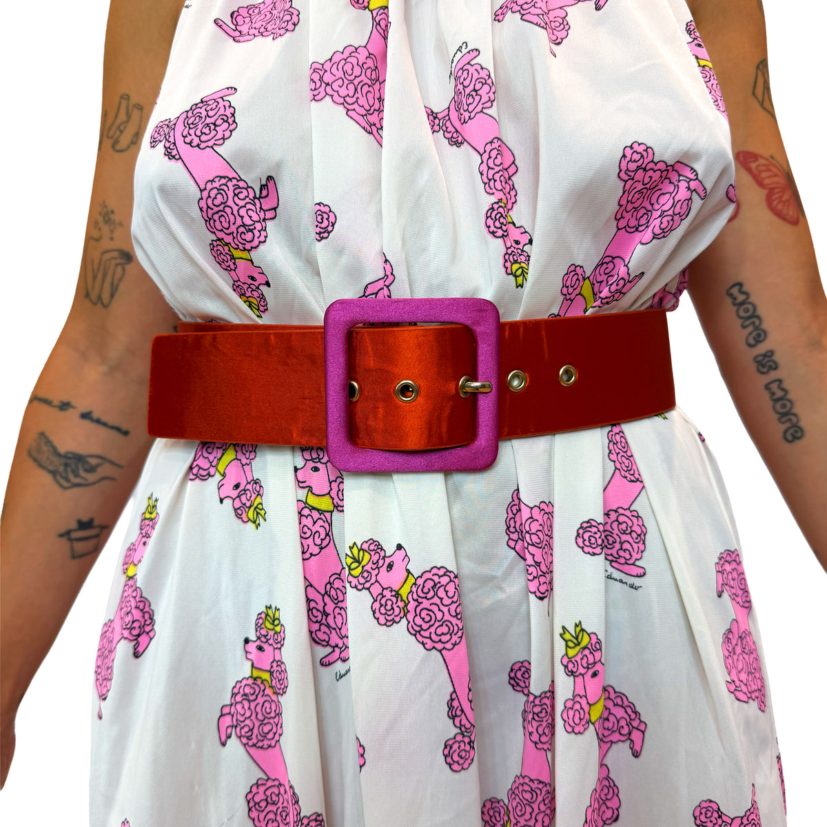 Orange Satin Belt