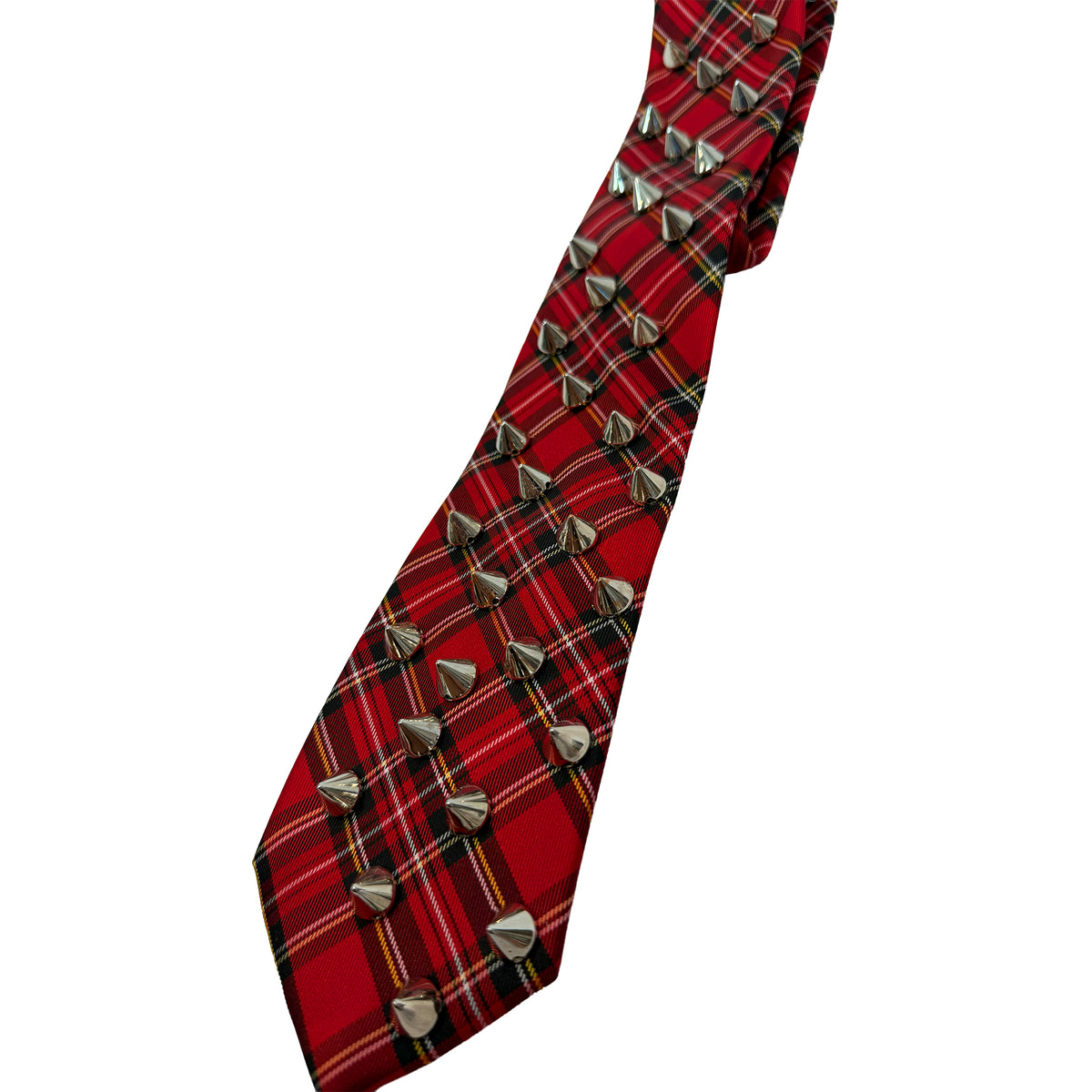 Plaid Studded Tie