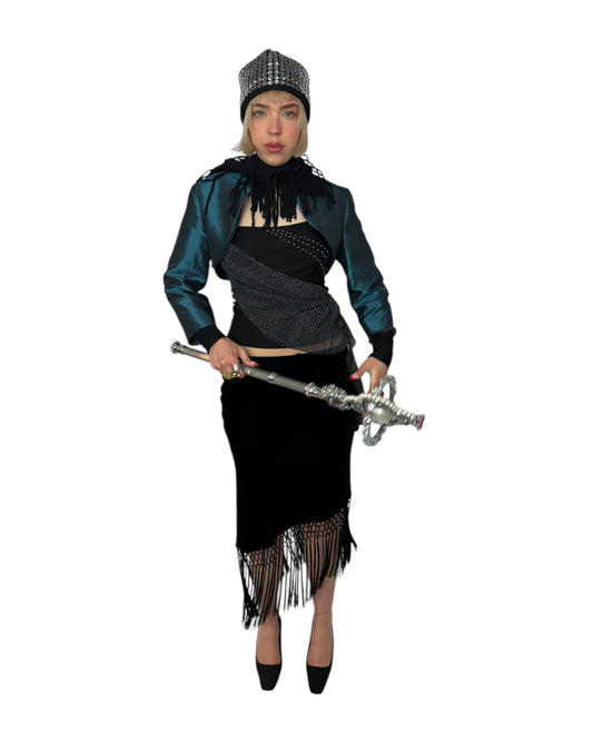 Taffeta Cropped Bolero