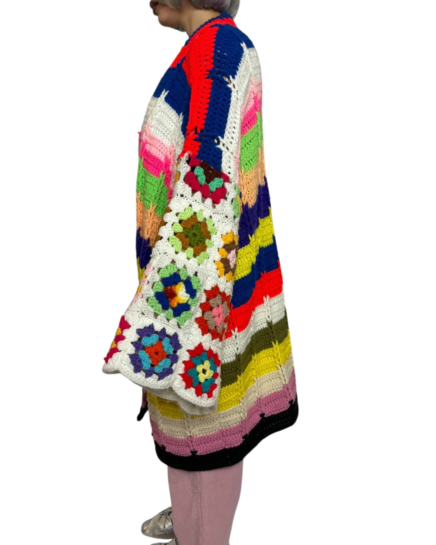 Colourful Crochet Cardigan