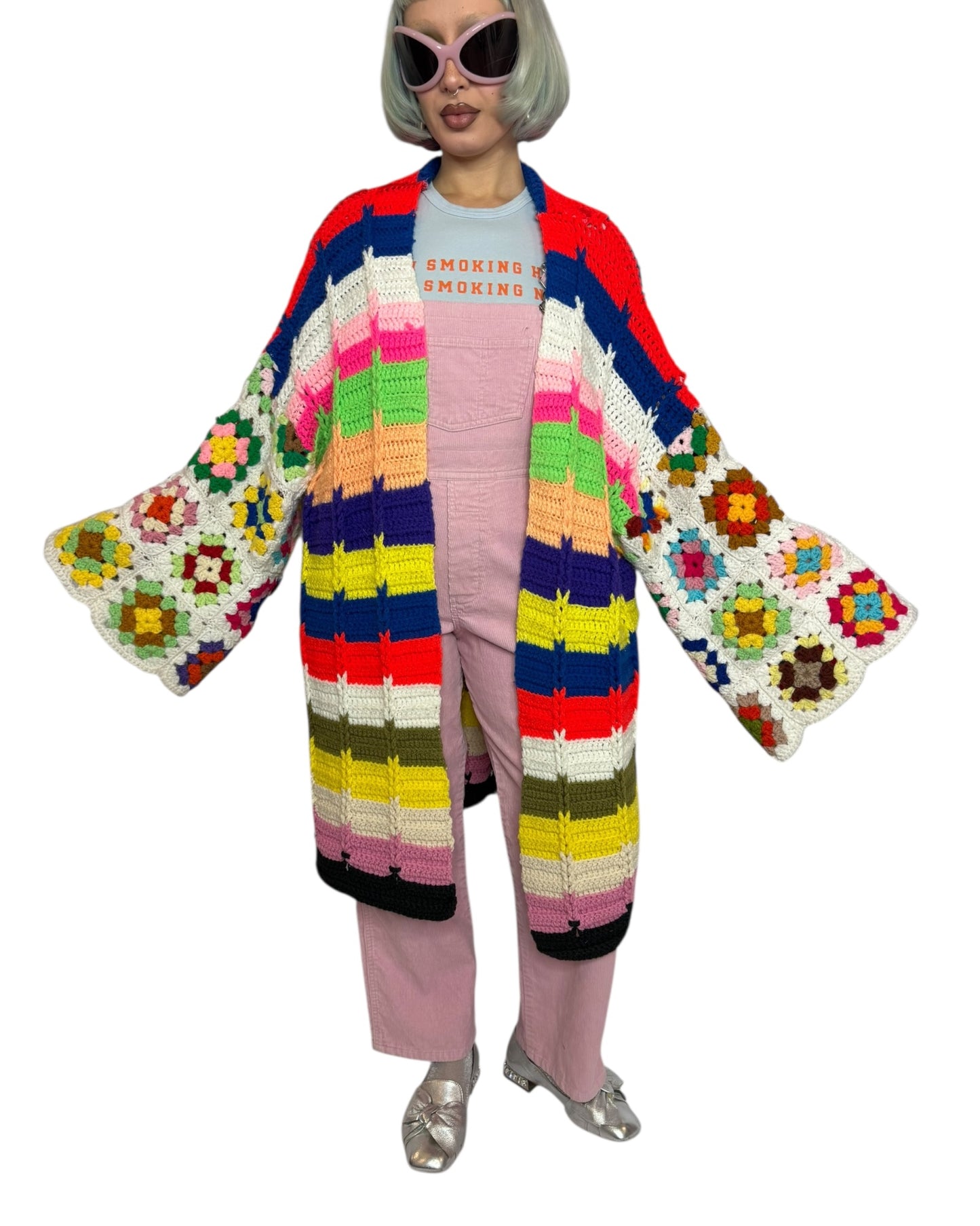 Colourful Crochet Cardigan