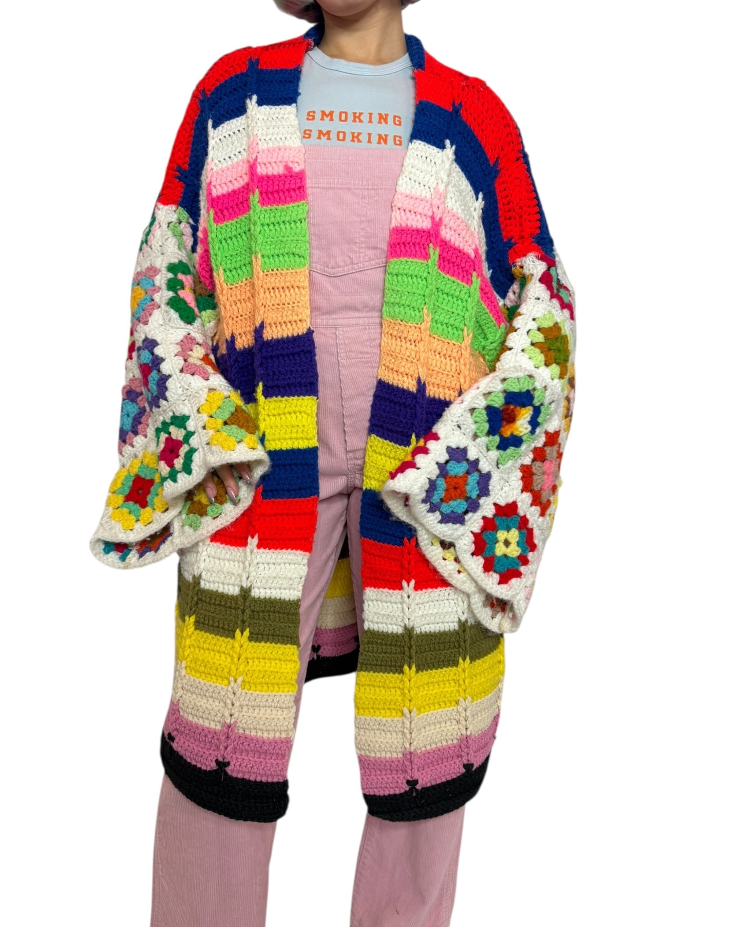 Colourful Crochet Cardigan