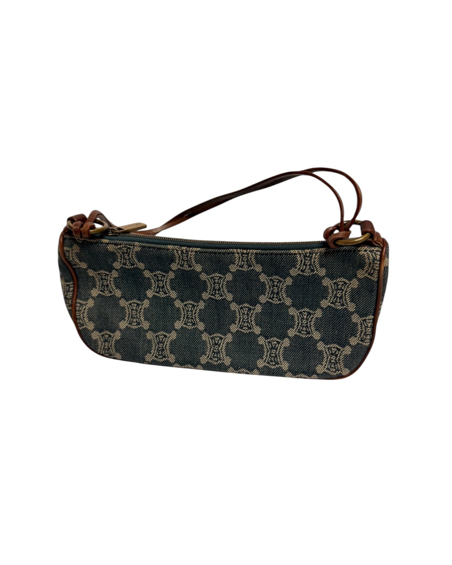 Celine Macadam Denim Shoulder Bag