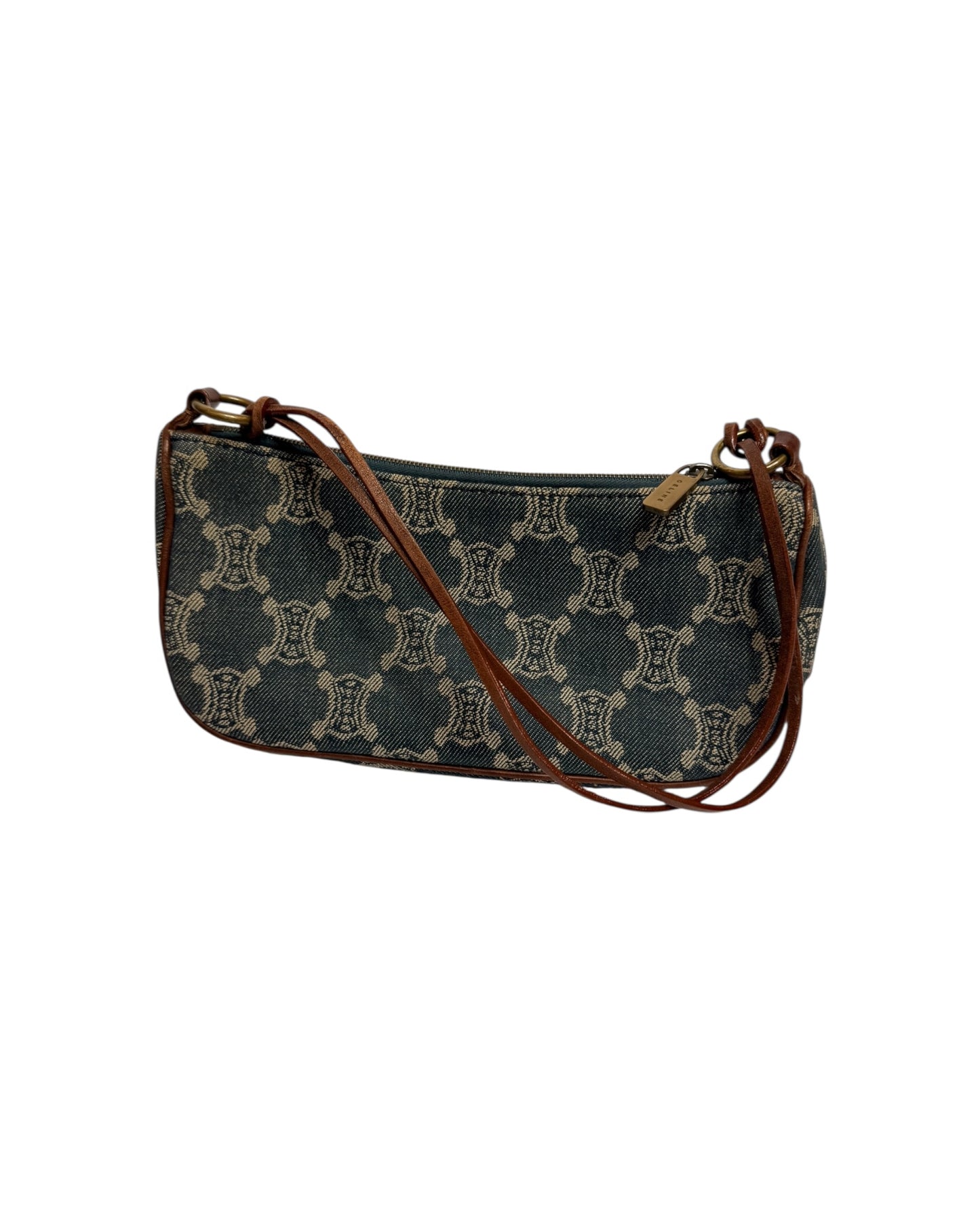 Celine Macadam Denim Shoulder Bag