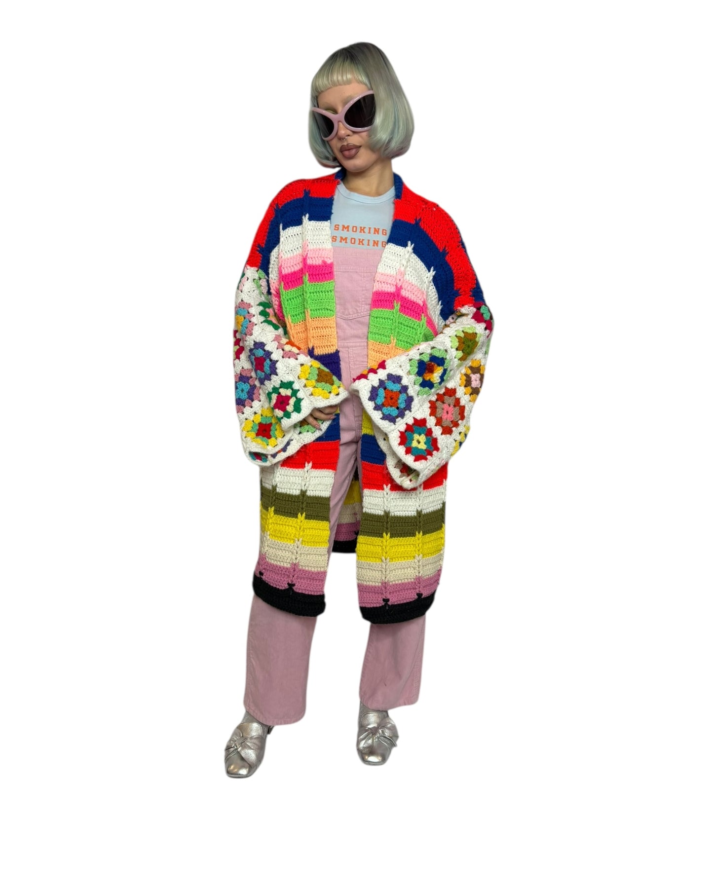 Colourful Crochet Cardigan