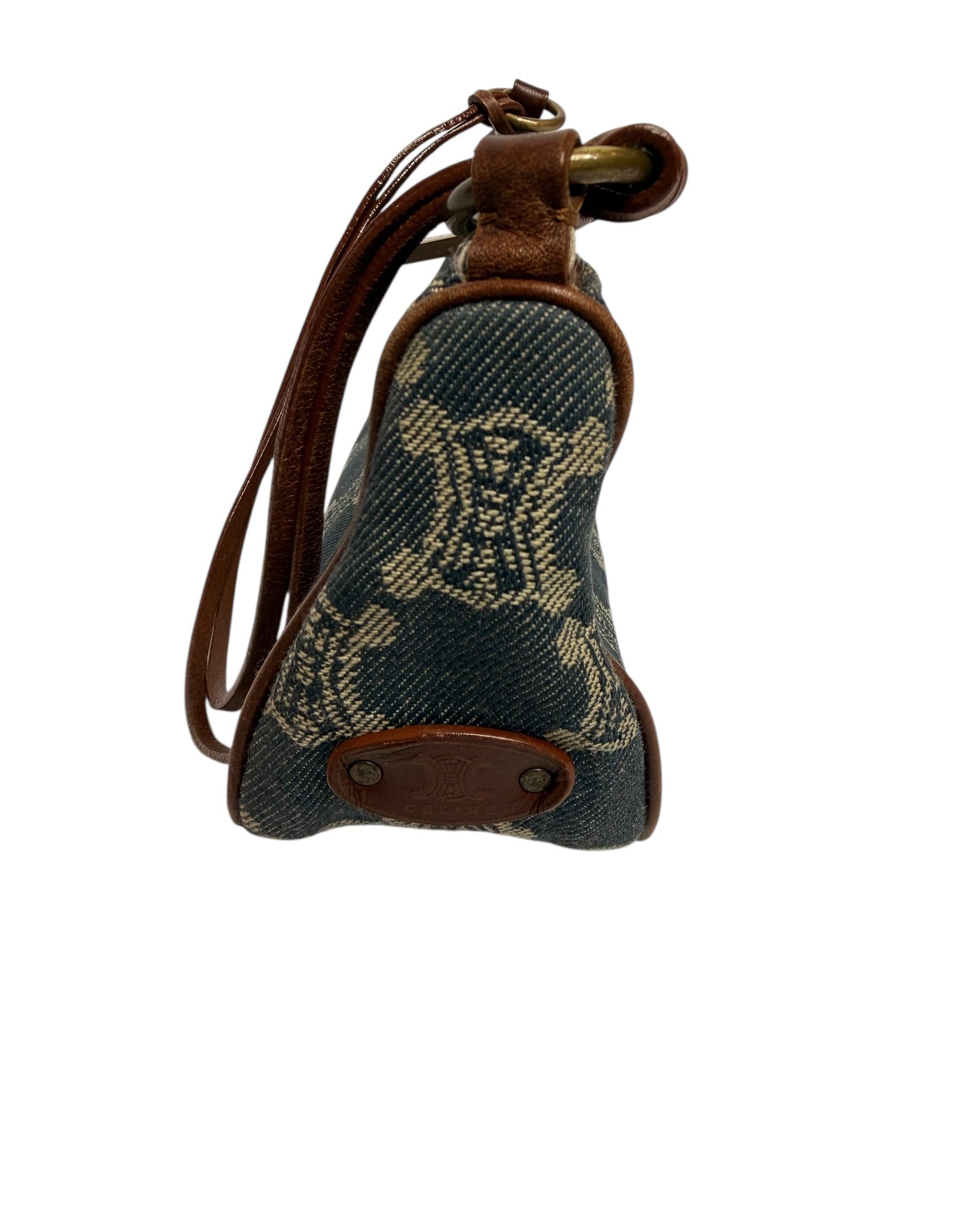 Celine Macadam Denim Shoulder Bag