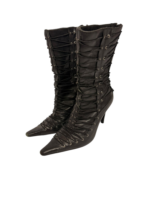 Vintage Aldo Lace up Booties