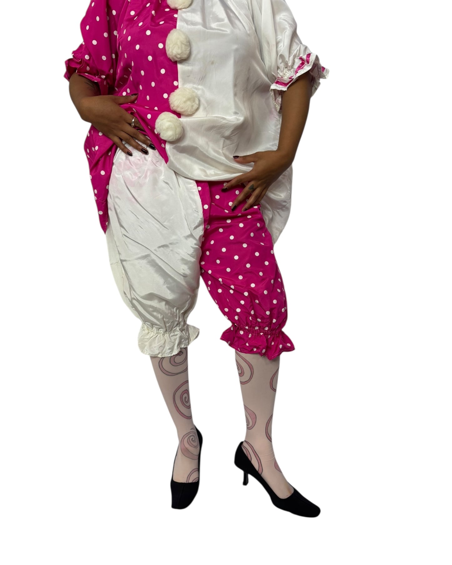 Vintage 2 Piece Clown Costume