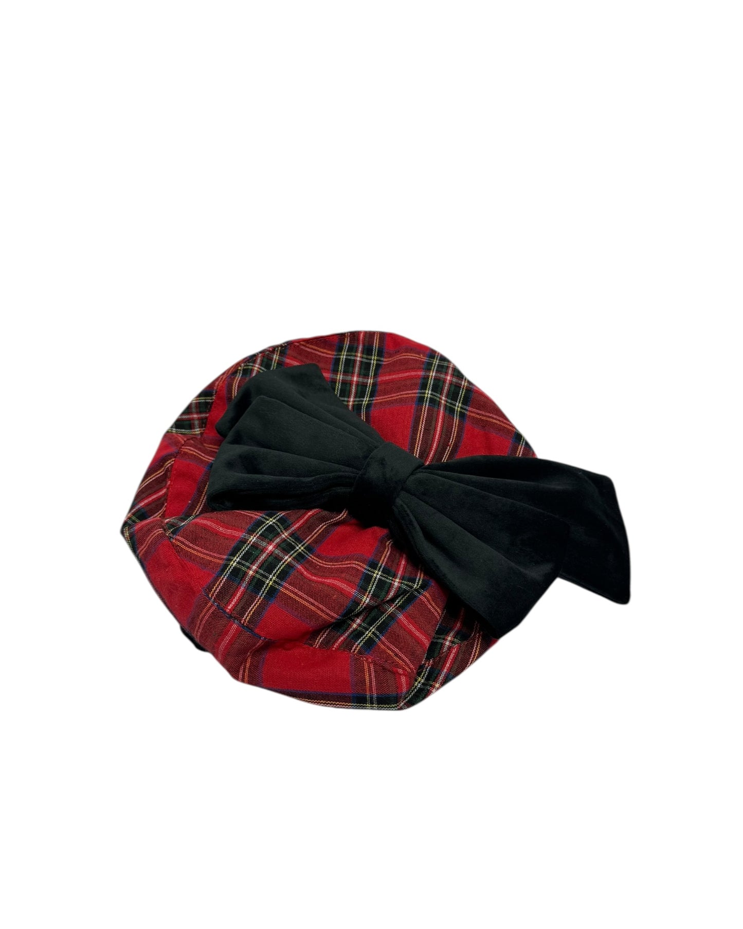 Plaid Bow Beret