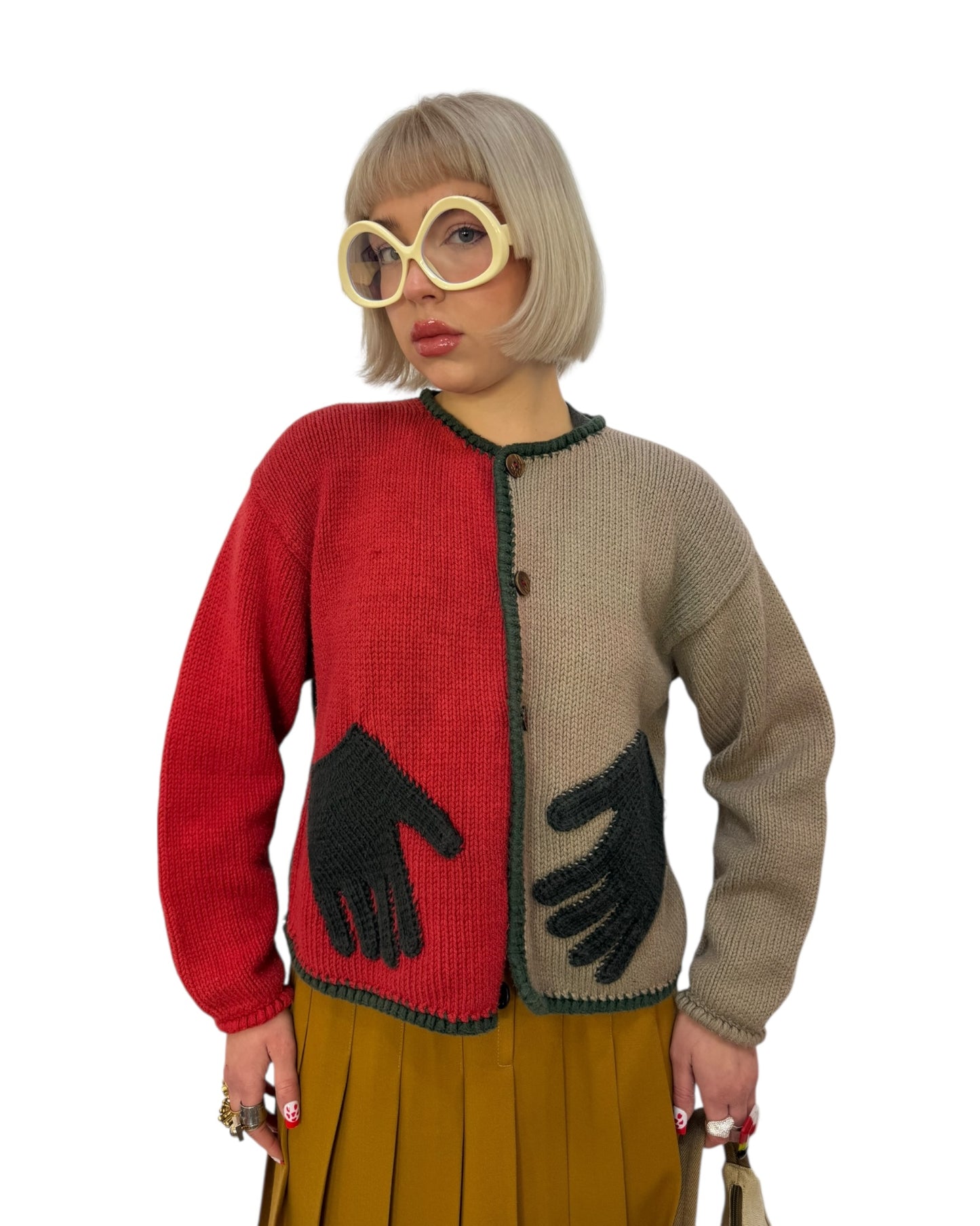 Cotton Cardigan with Hand Pockets