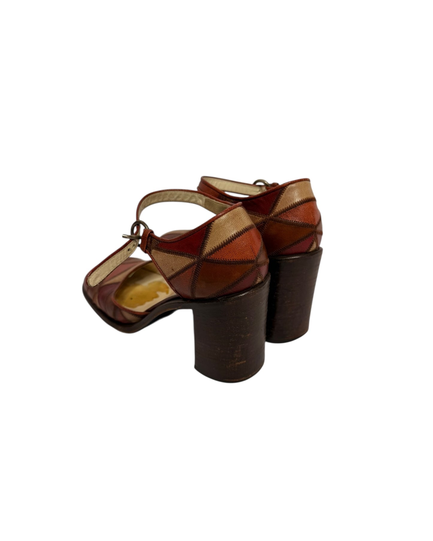 Miu Miu 1996 Leather Patchwork Maryjanes