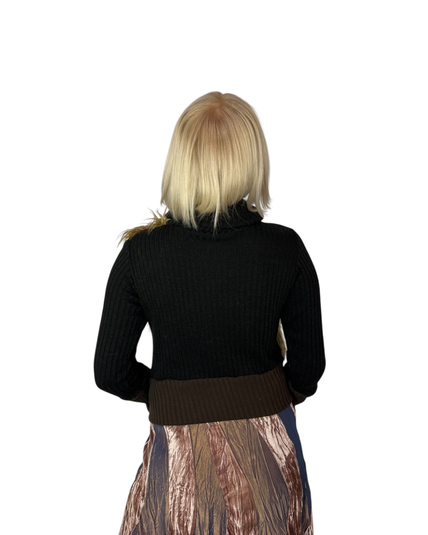 Patchwork Fur Sweater