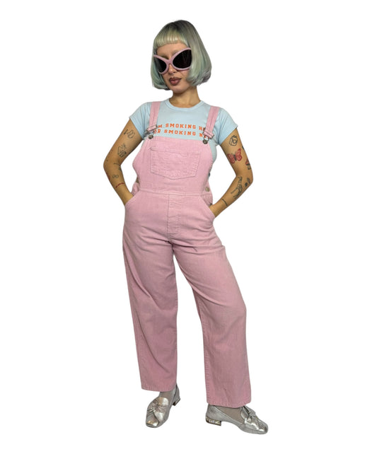 Pink Corduroy Overalls