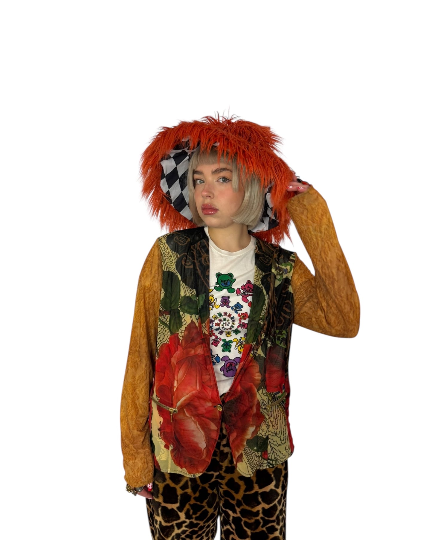 Fuzzy Hair Bucket Hat